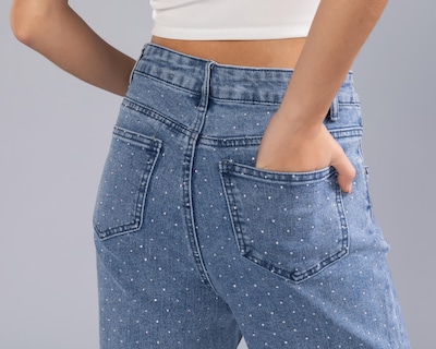 Foto 5 | Jeans Mom Strona para Mujer
