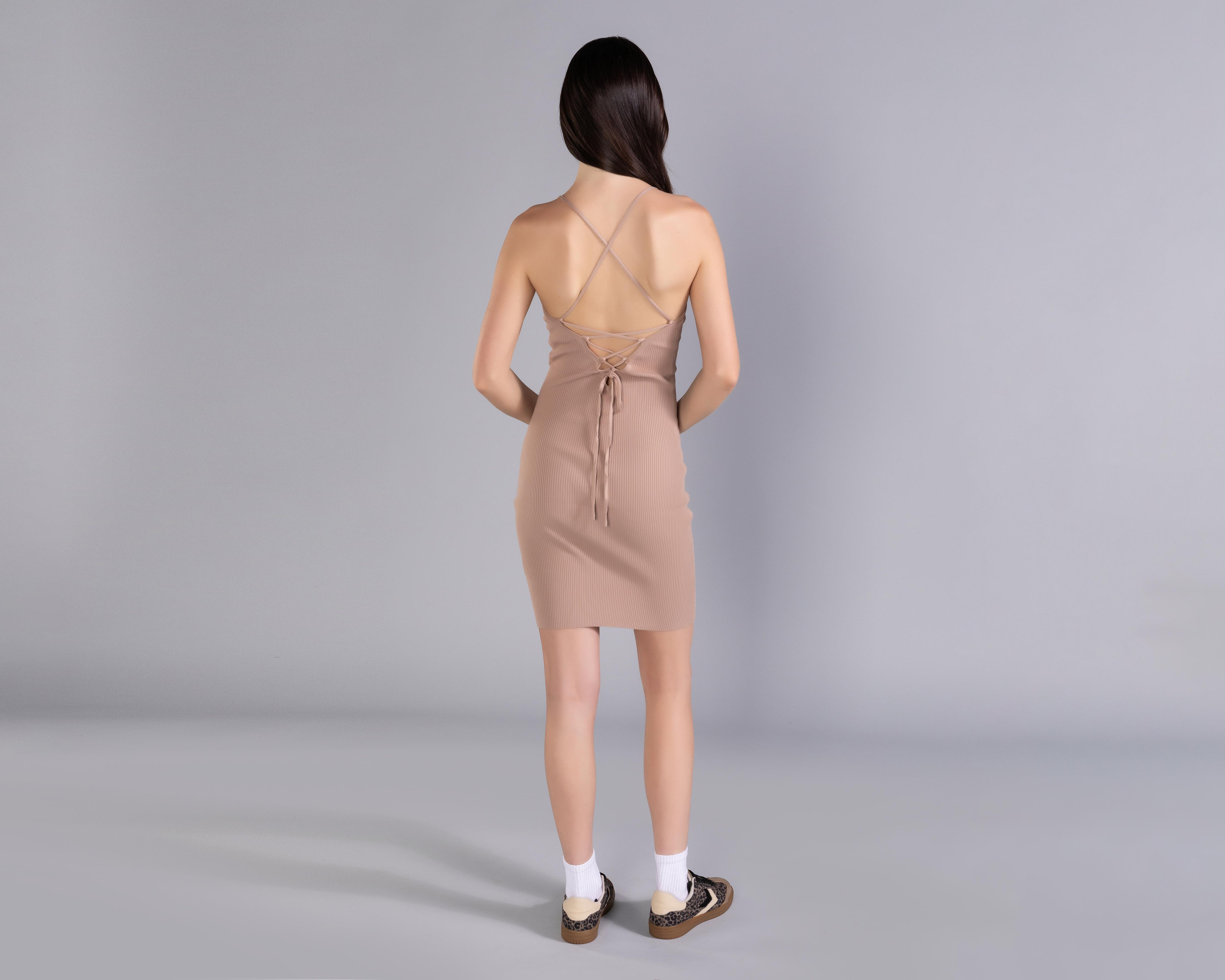 Foto 5 | Vestido Casual Strona Café de Tirantes