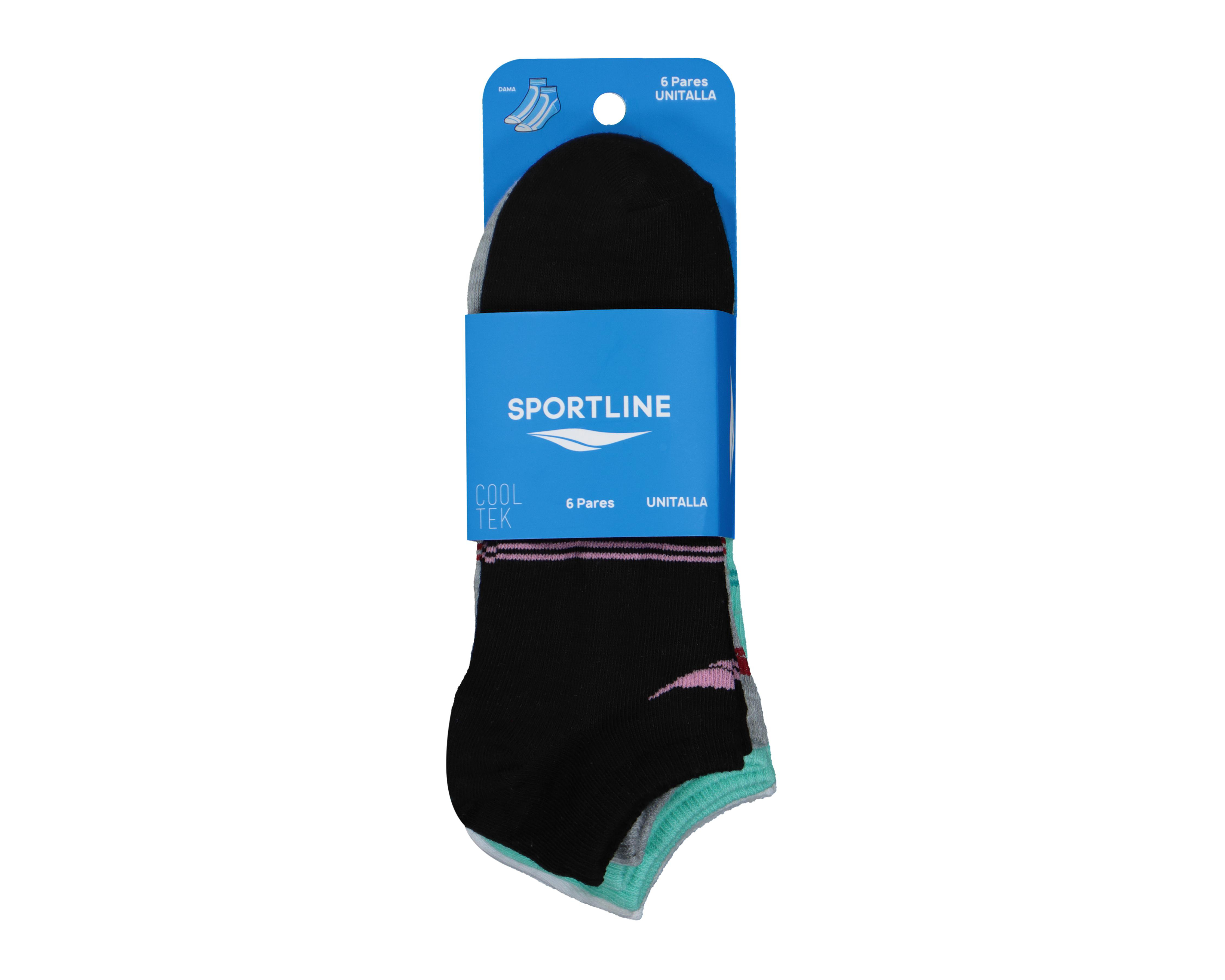 Foto 4 pulgar | Calcetas Deportivas Tines Sportline Cooltek para Mujer 6 Pares