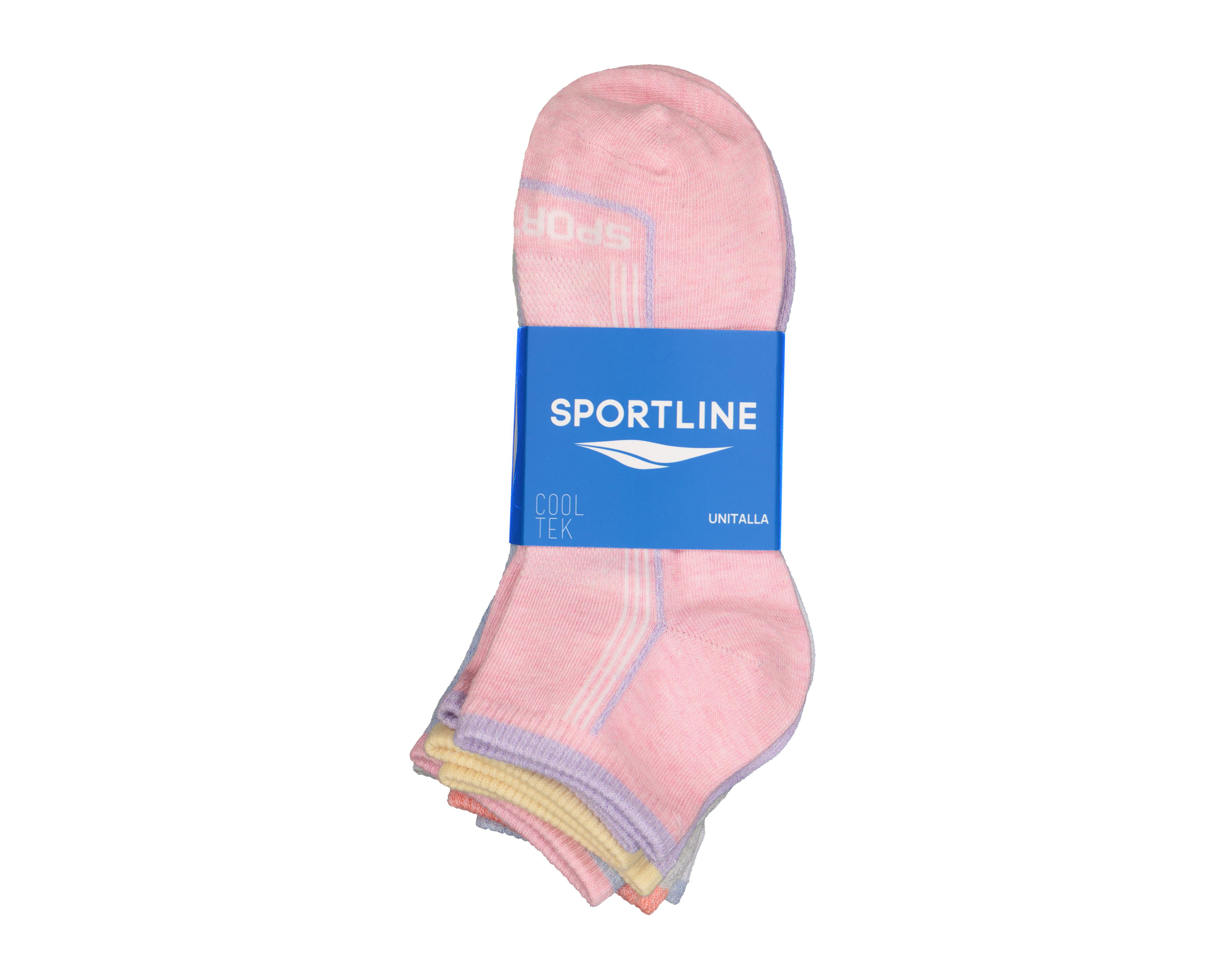 Foto 4 pulgar | Calcetas Deportivas Tines Sportline para Mujer 6 Pares