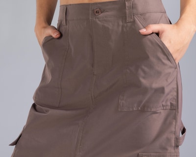 Foto 4 | Falda Larga Strona Café para Mujer