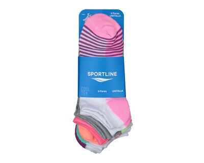 Foto 3 | Calcetas Deportivas Tines Sportline Cool-Tek para Mujer 6 Pares