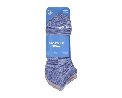 Foto 3 | Calcetas Deportivas Sportline Cool Tek para Mujer 6 Pares