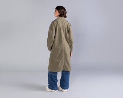 Foto 3 | Gabardina Verde Strona para Mujer
