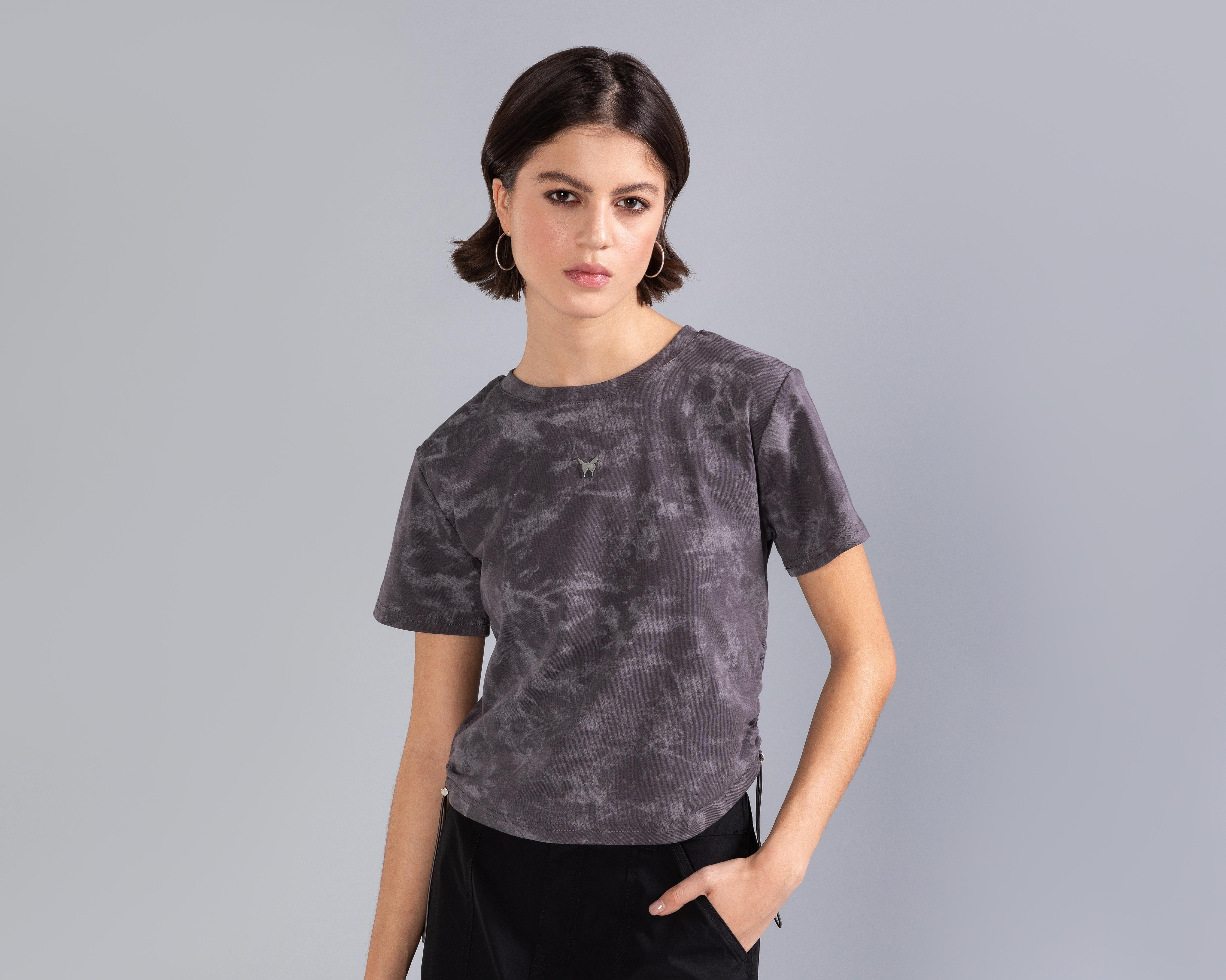 Foto 3 pulgar | Playera Strona Manga Corta para Mujer