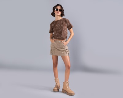 Foto 1 | Playera Strona Manga Corta para Mujer