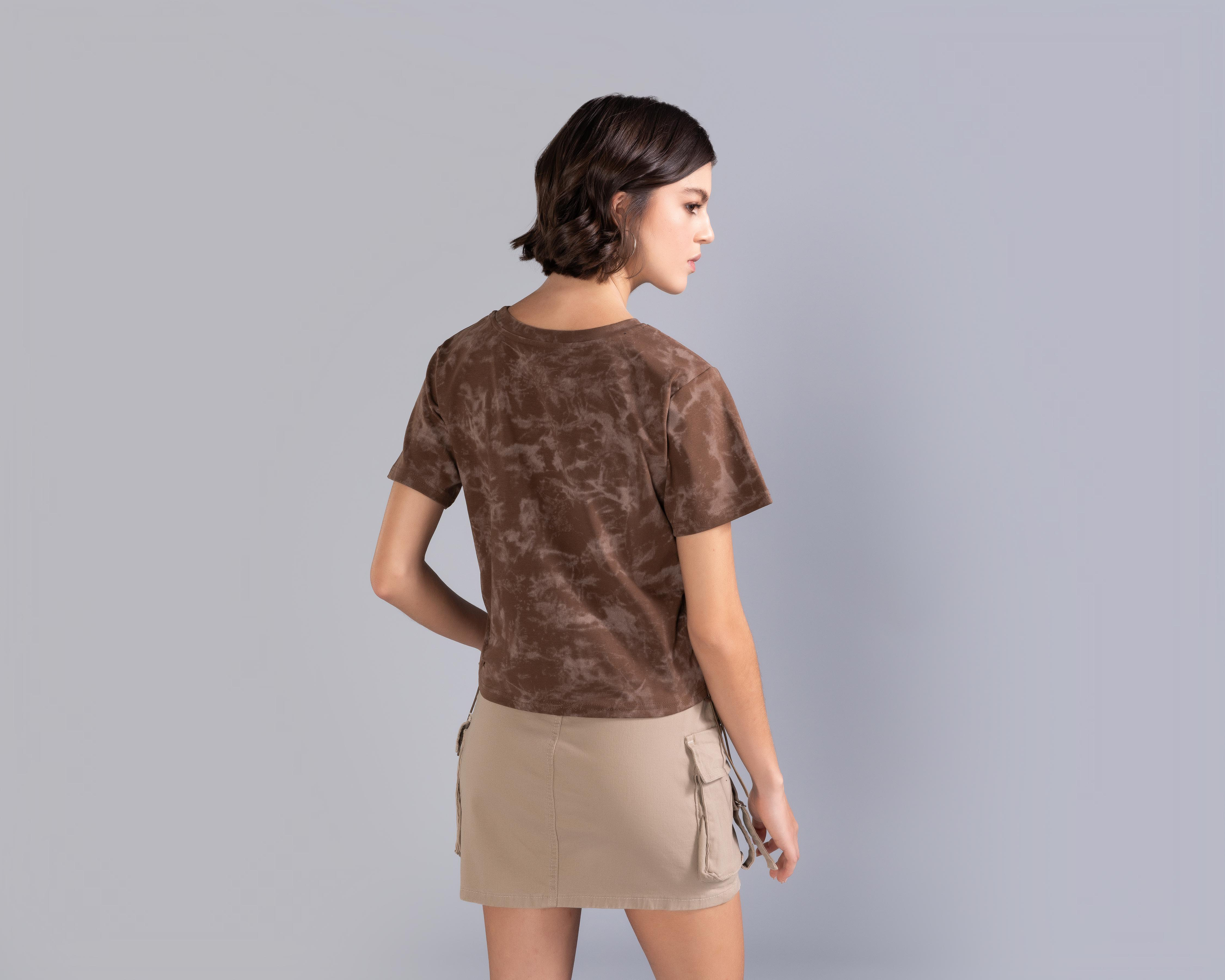Foto 4 pulgar | Playera Strona Manga Corta para Mujer
