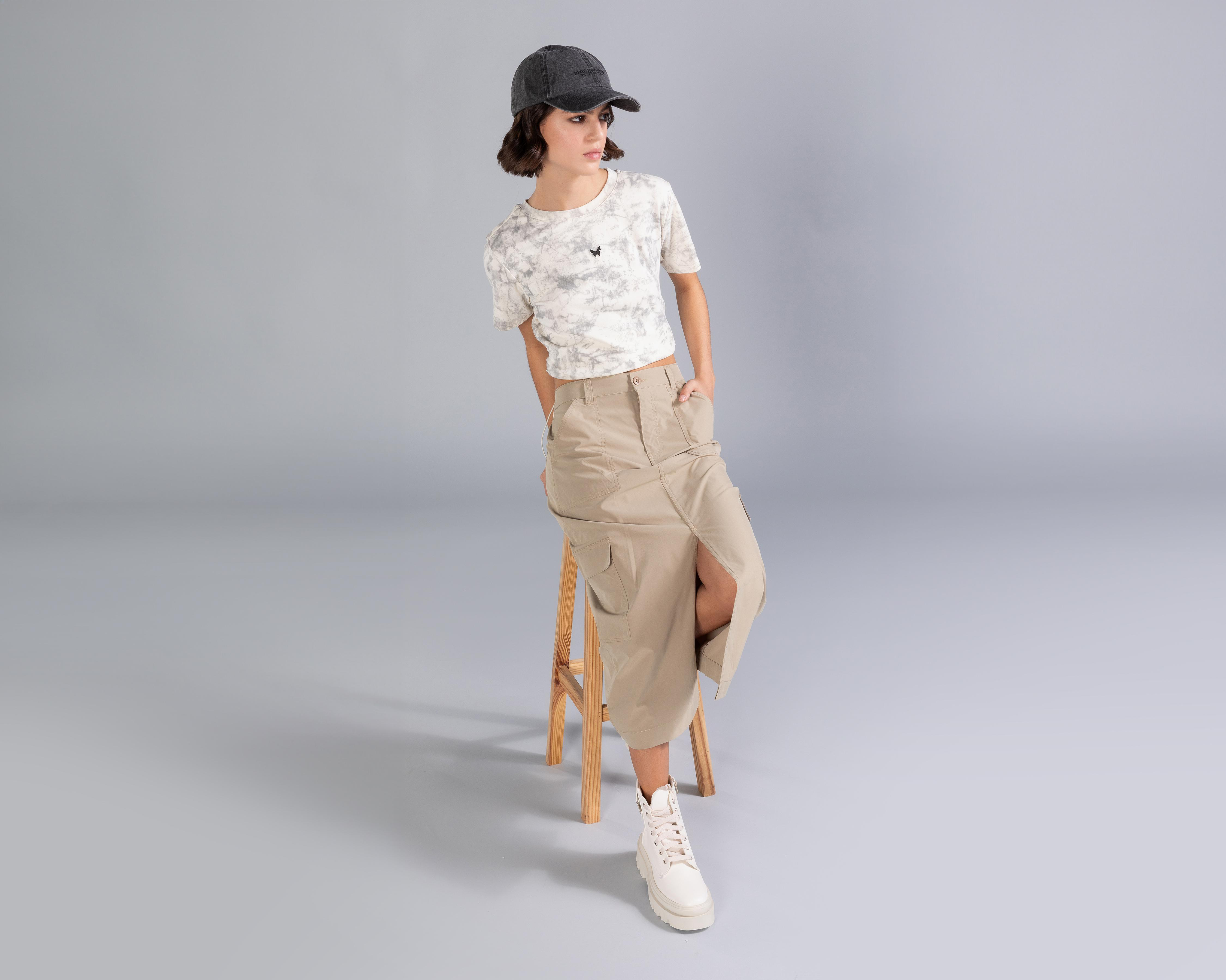 Foto 1 | Playera Strona Manga Corta para Mujer