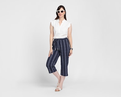 Foto 2 | Pantalón Capri Sahara con Jaretas para Mujer