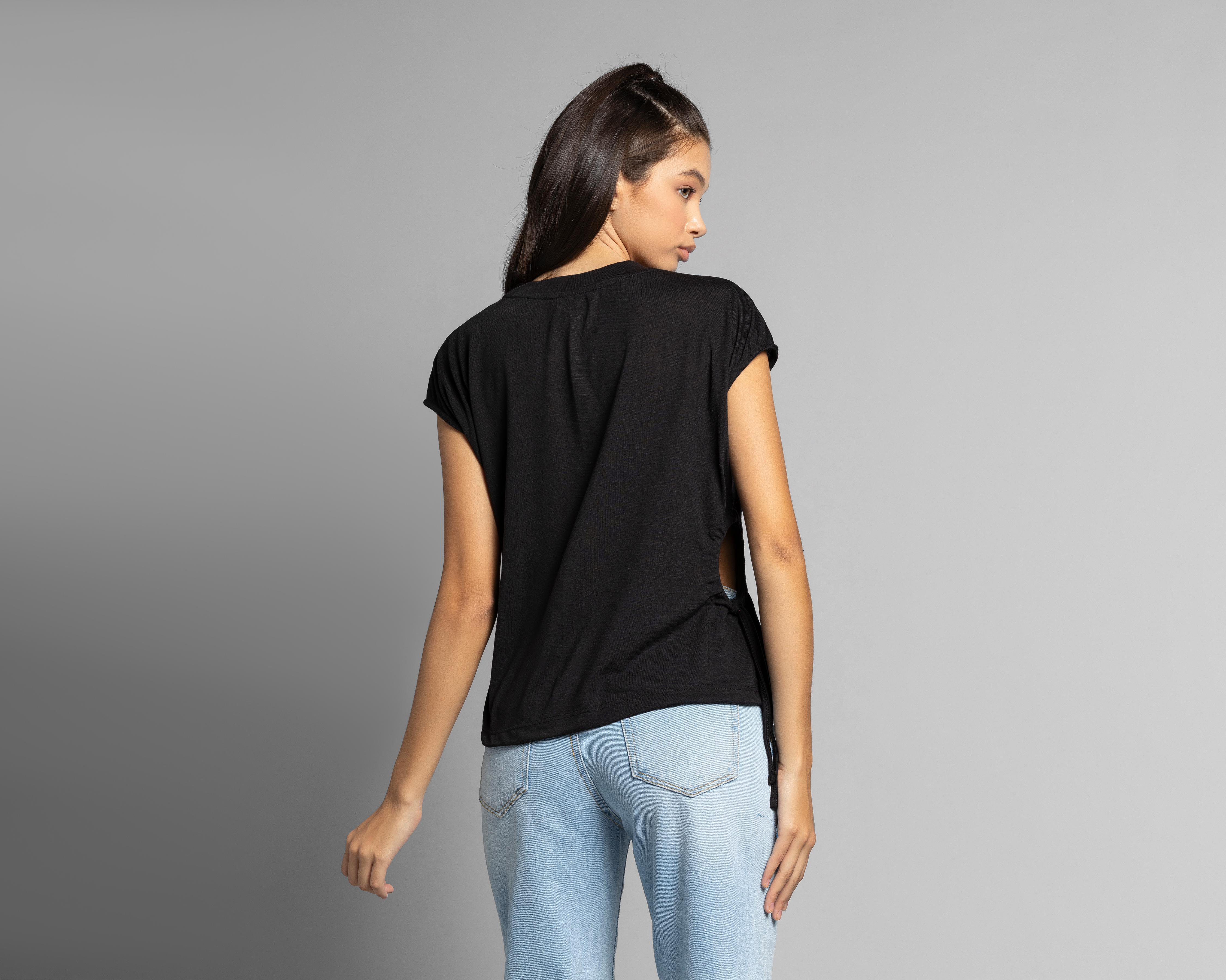 Foto 4 pulgar | Playera Thinner con Jaretas Juvenil