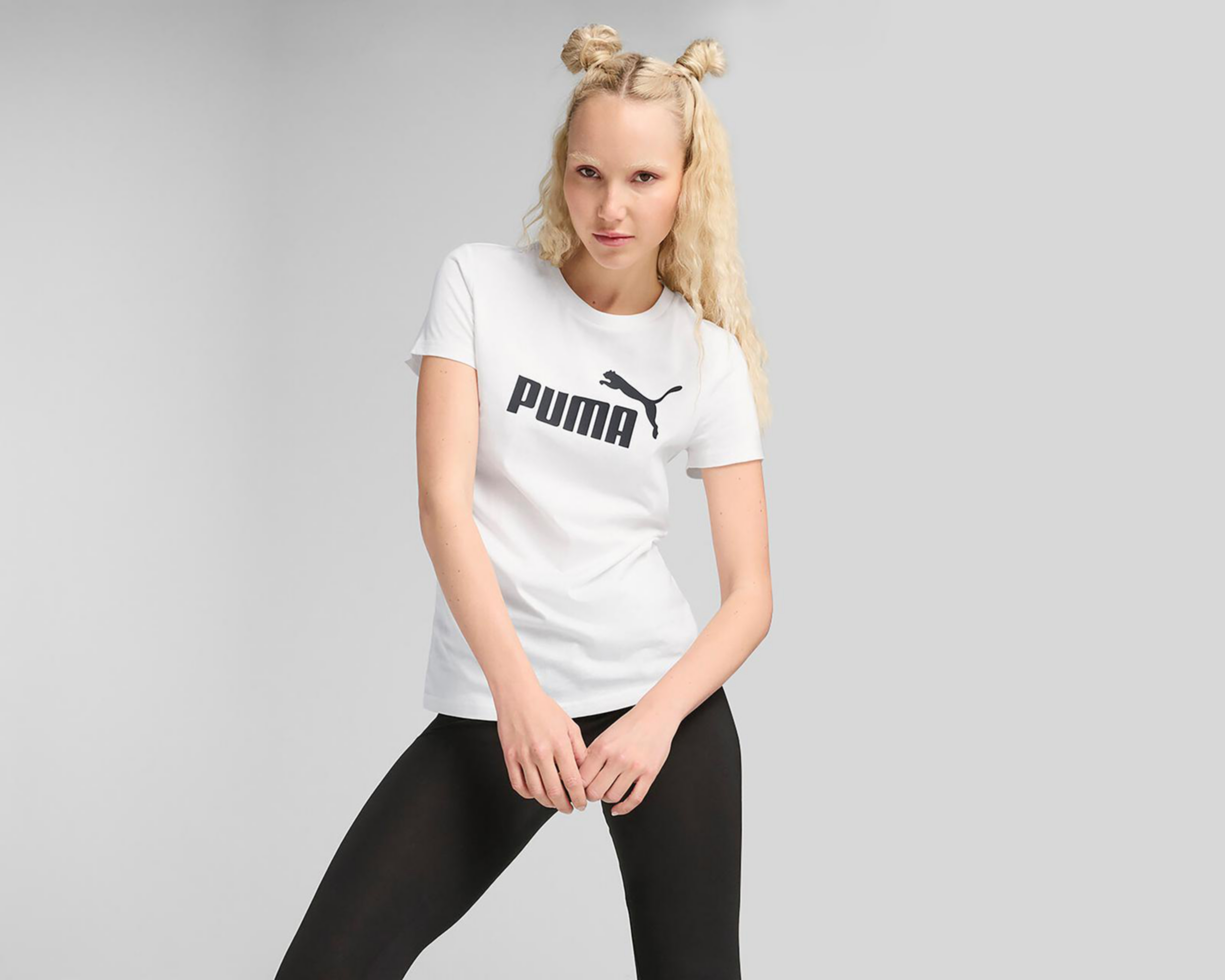 Foto 4 pulgar | Playera Puma Essentials Logo 1 para Mujer