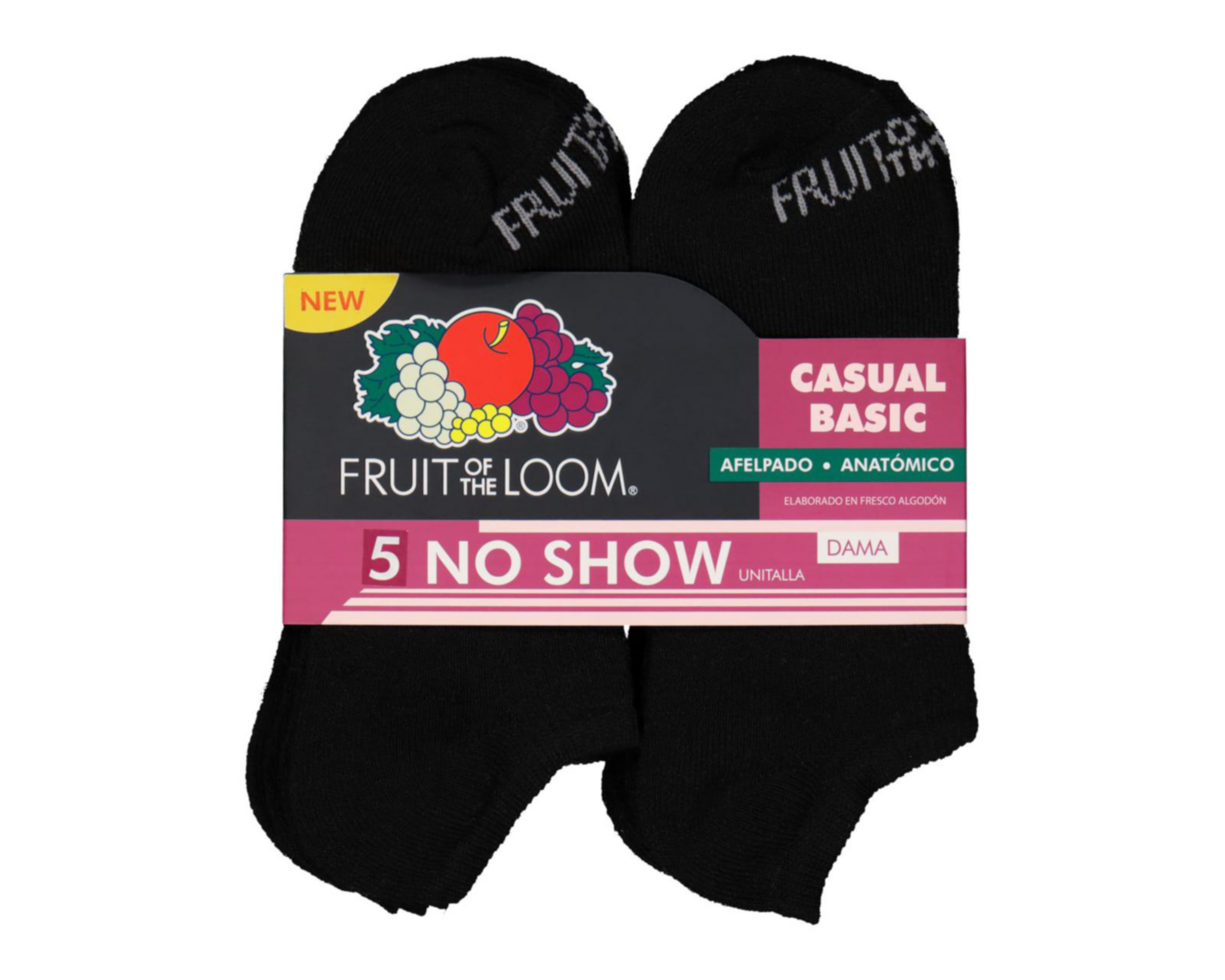 Foto 3 | Calcetas Tines Fruit of the Loom para Mujer 5 Pares