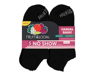 Foto 3 | Calcetas Tines Fruit of the Loom para Mujer 5 Pares
