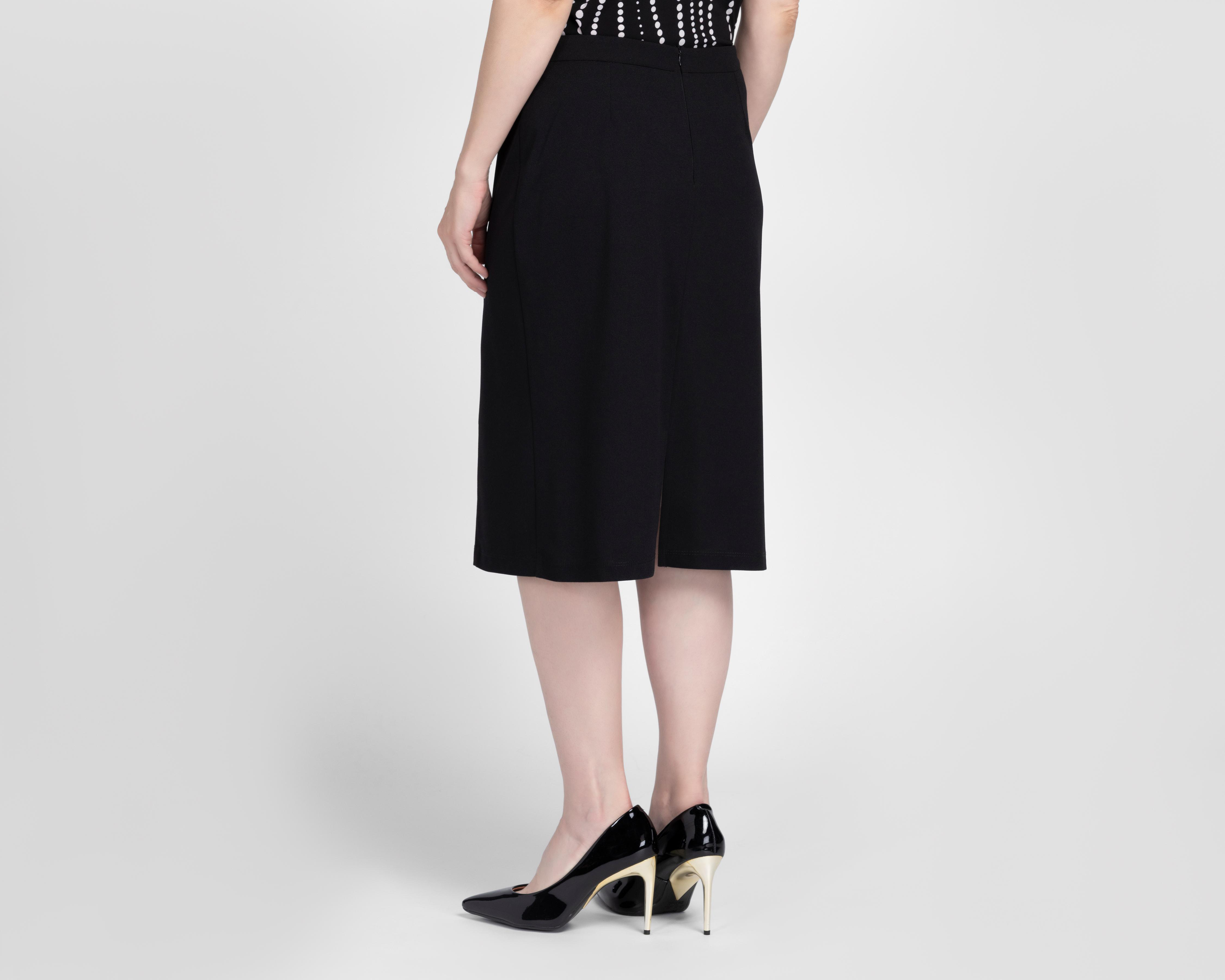 Foto 4 pulgar | Falda Midi Sahara Negra para Mujer