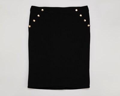 Foto 1 | Falda Corta Sahara con Botones para Mujer