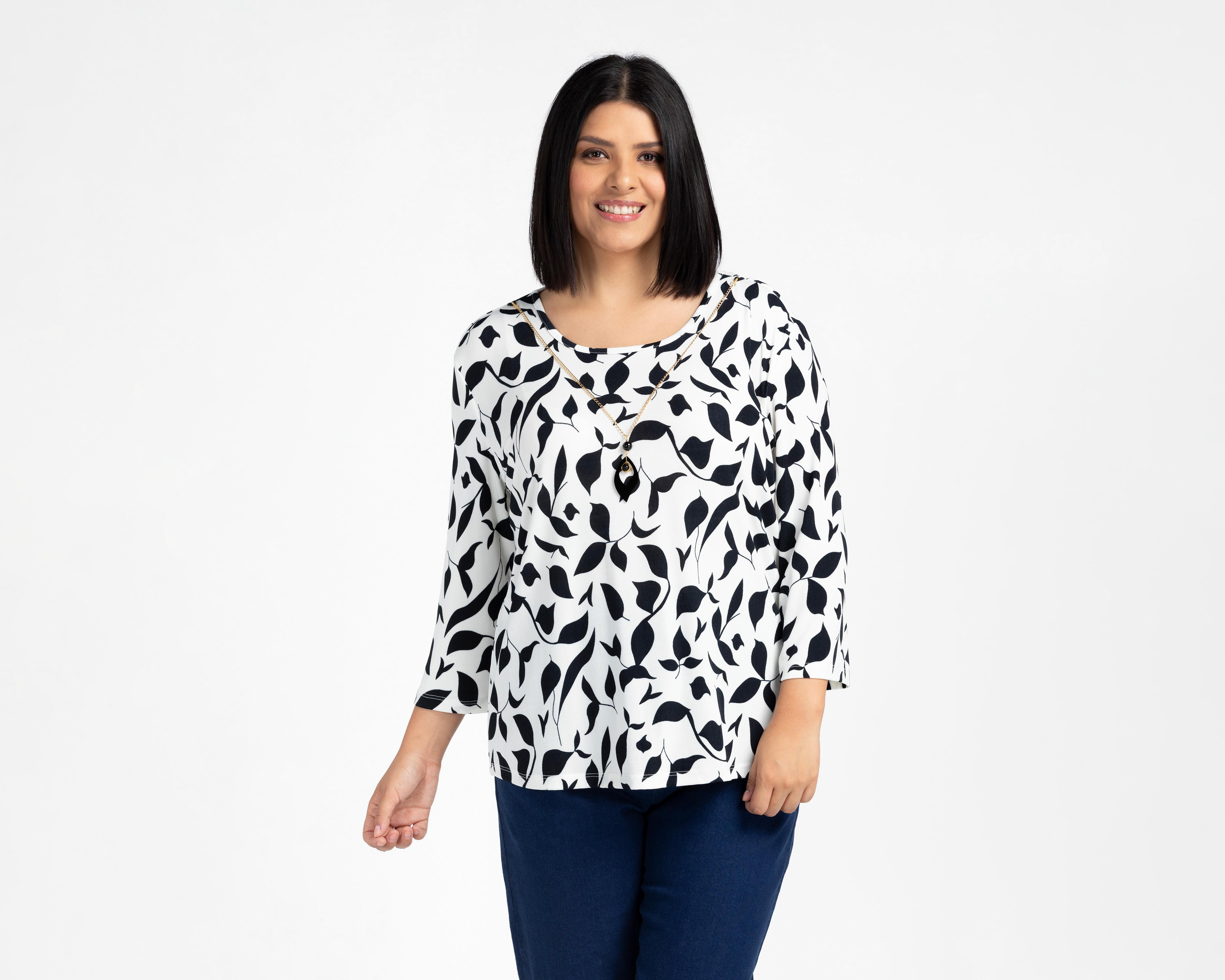 Foto 2 pulgar | Blusa con Collar Sahara para Mujer