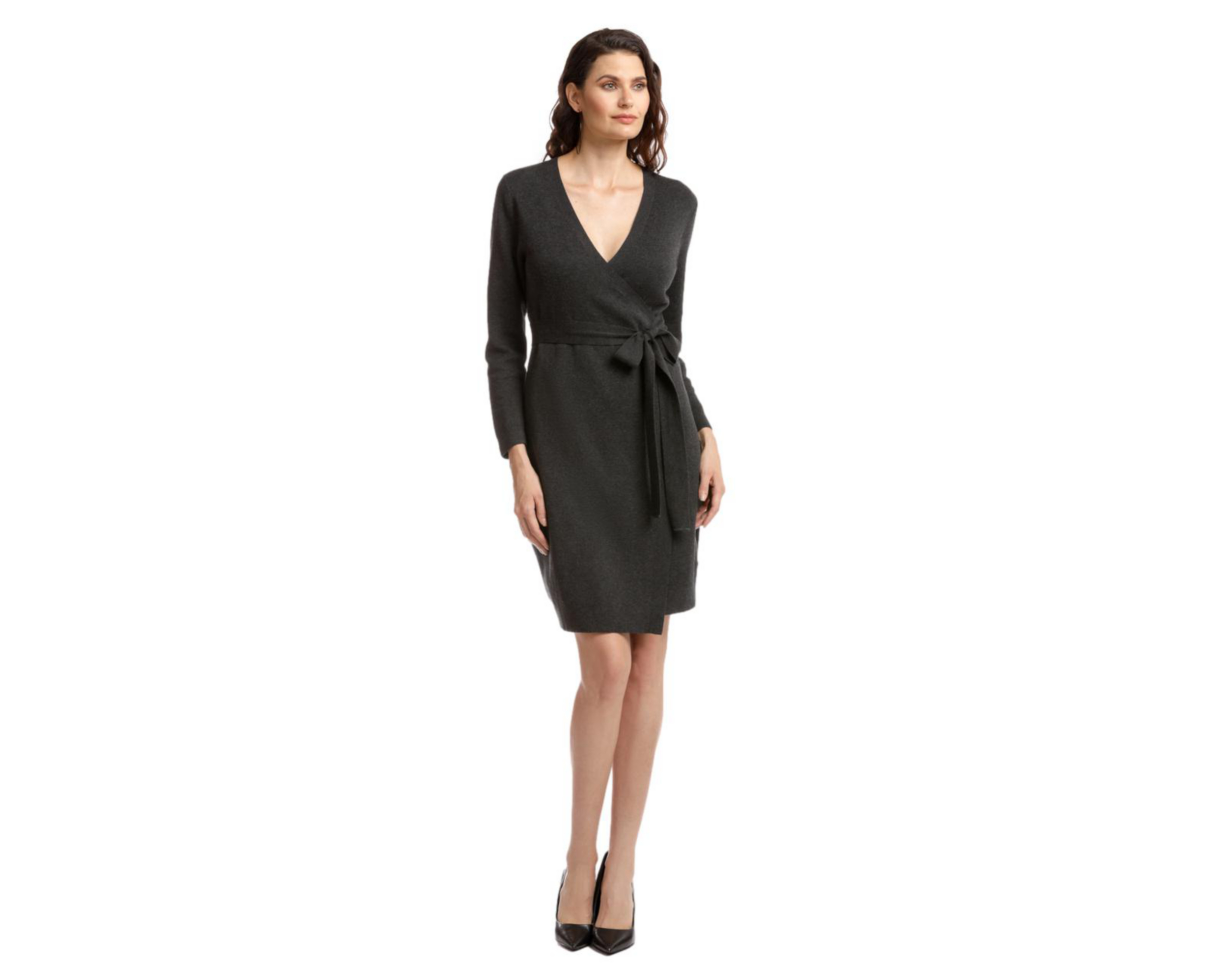 Foto 1 | Vestido Casual Dockers Corto Negro Cuello V para Mujer