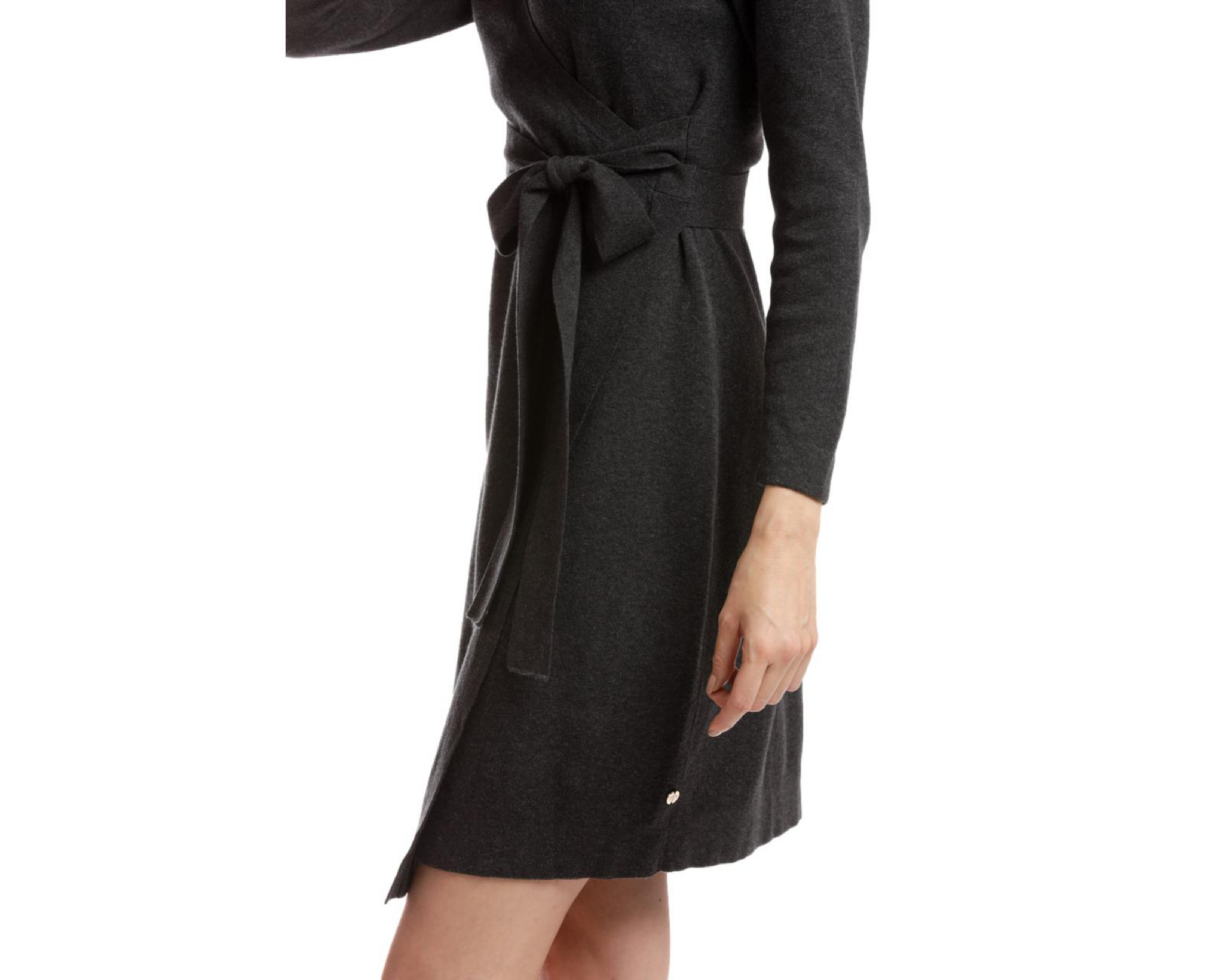 Foto 6 pulgar | Vestido Casual Dockers Corto Negro Cuello V para Mujer