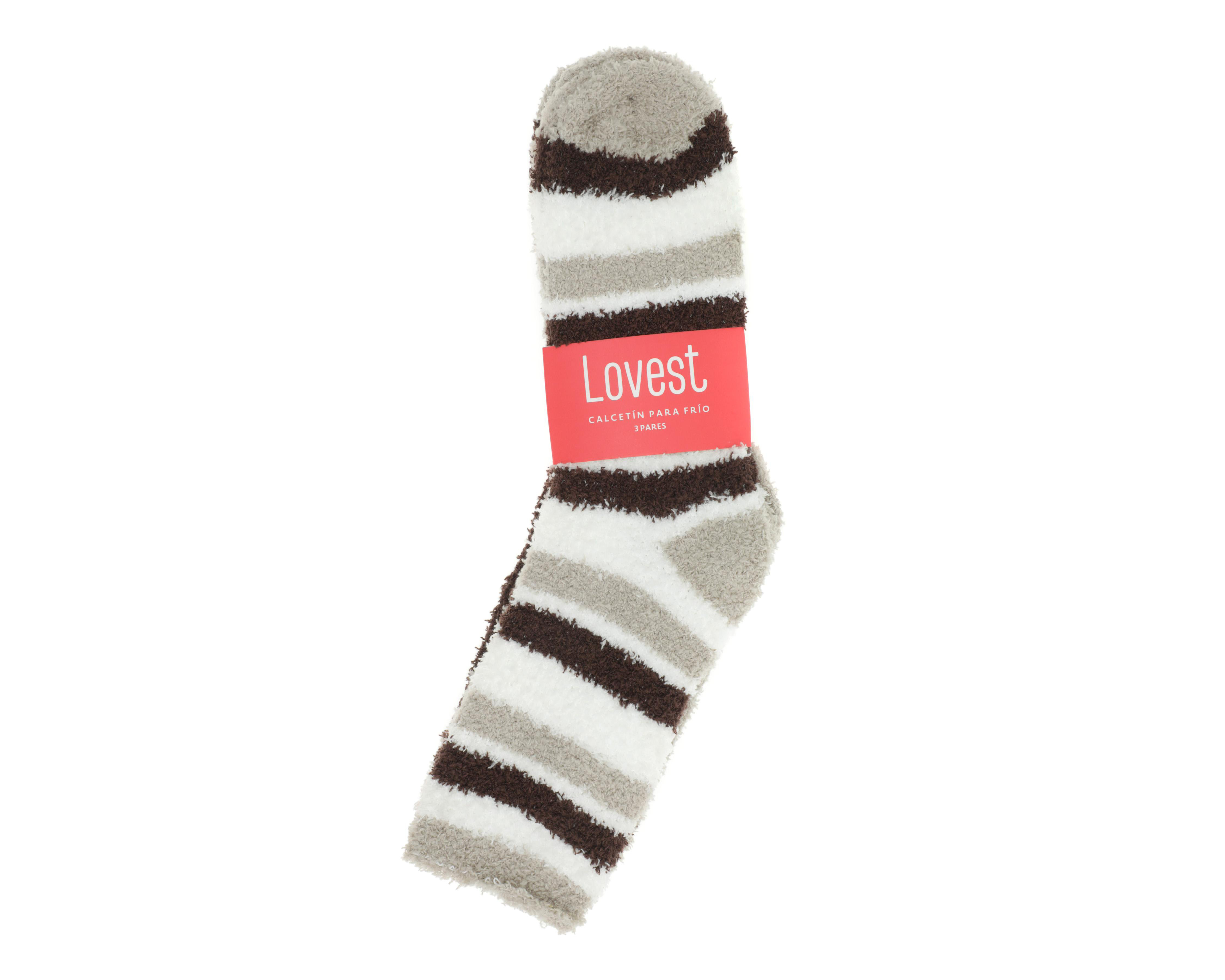 Foto 4 pulgar | Calcetas Largas Lovest para Mujer 3 Pares