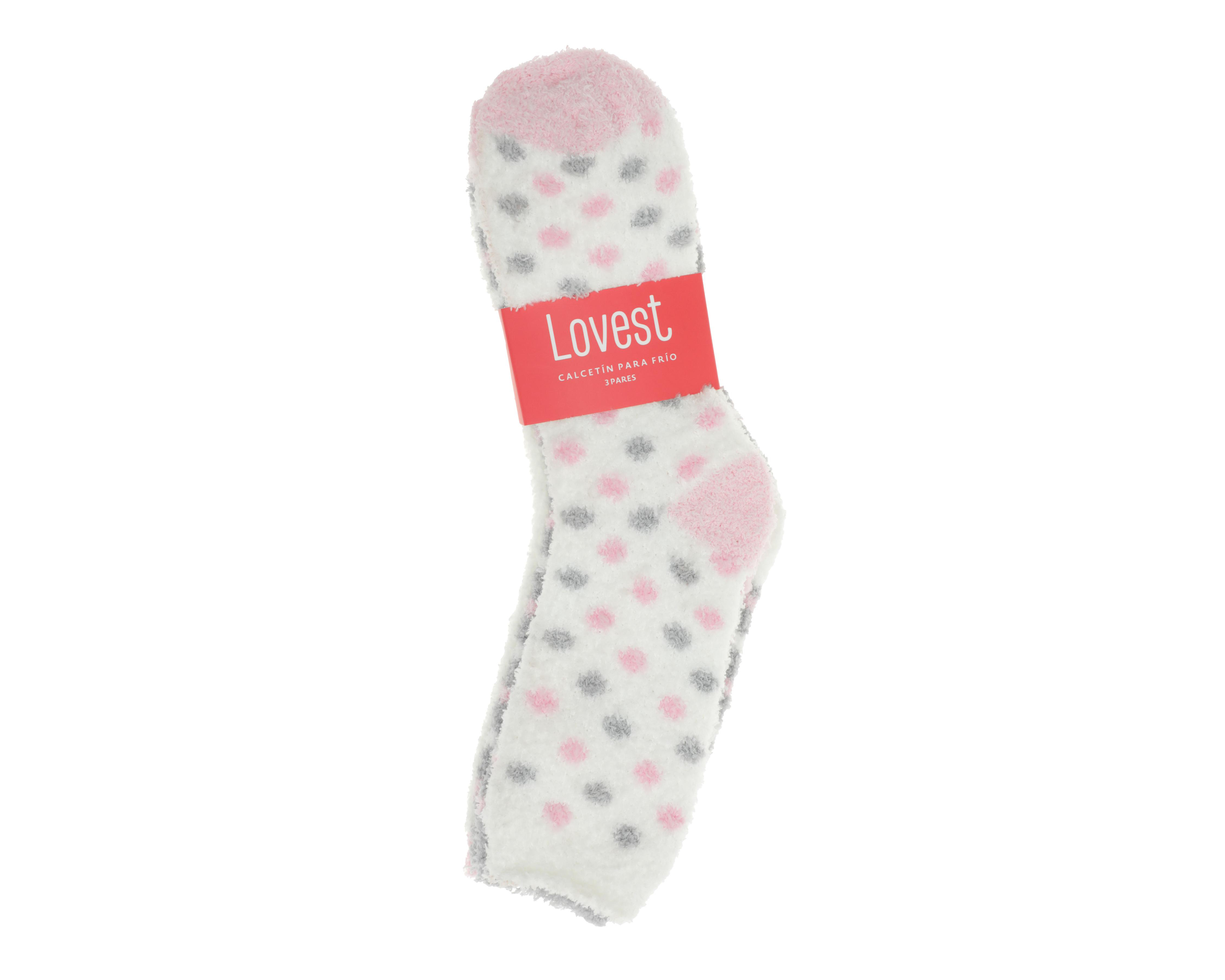 Foto 4 pulgar | Calcetas Largas Lovest para Mujer 3 Pares