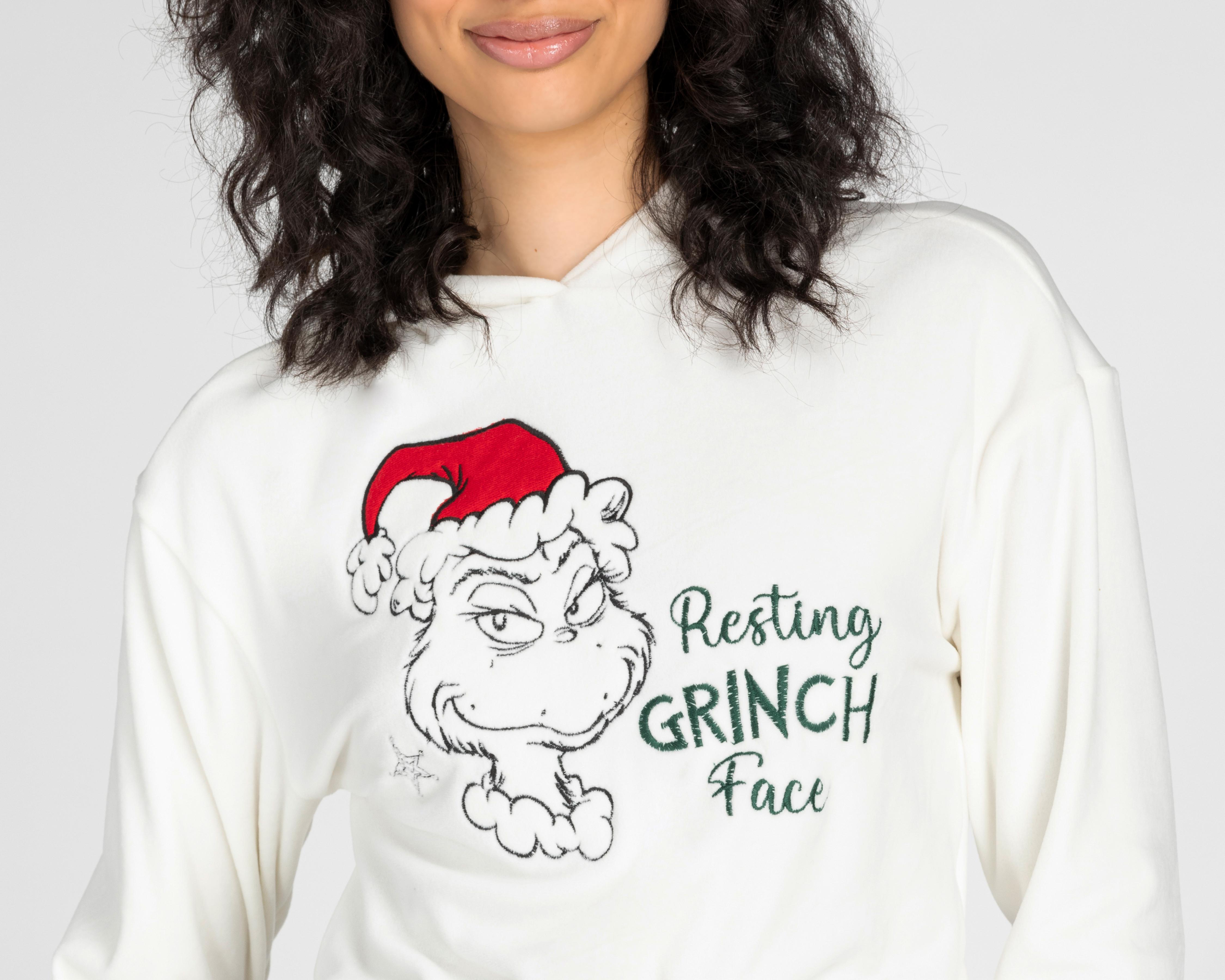 Foto 4 pulgar | Sudadera Dr. Seuss The Grinch con Capucha