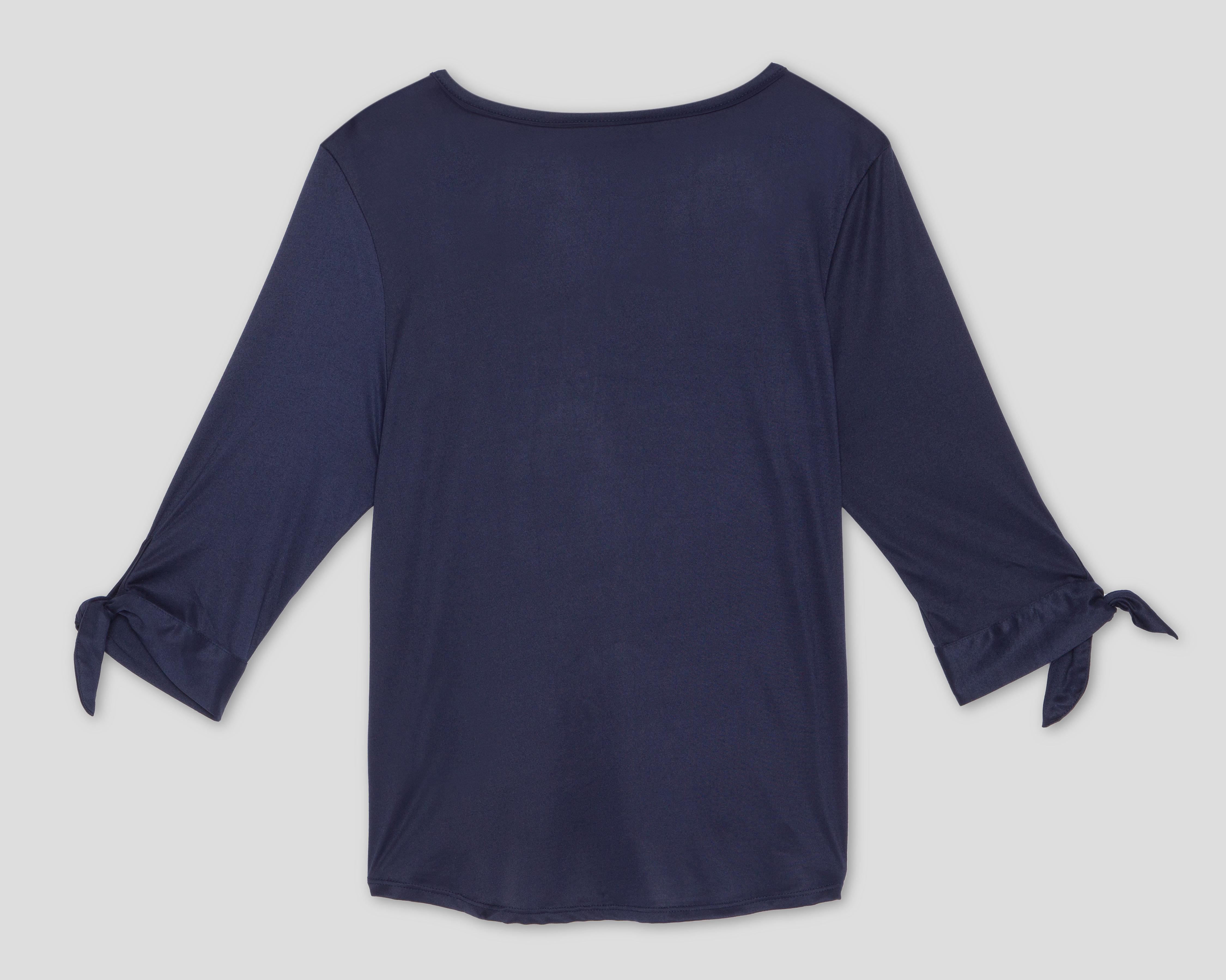 Foto 3 pulgar | Playera con Cuello Redondo Sahara para Mujer