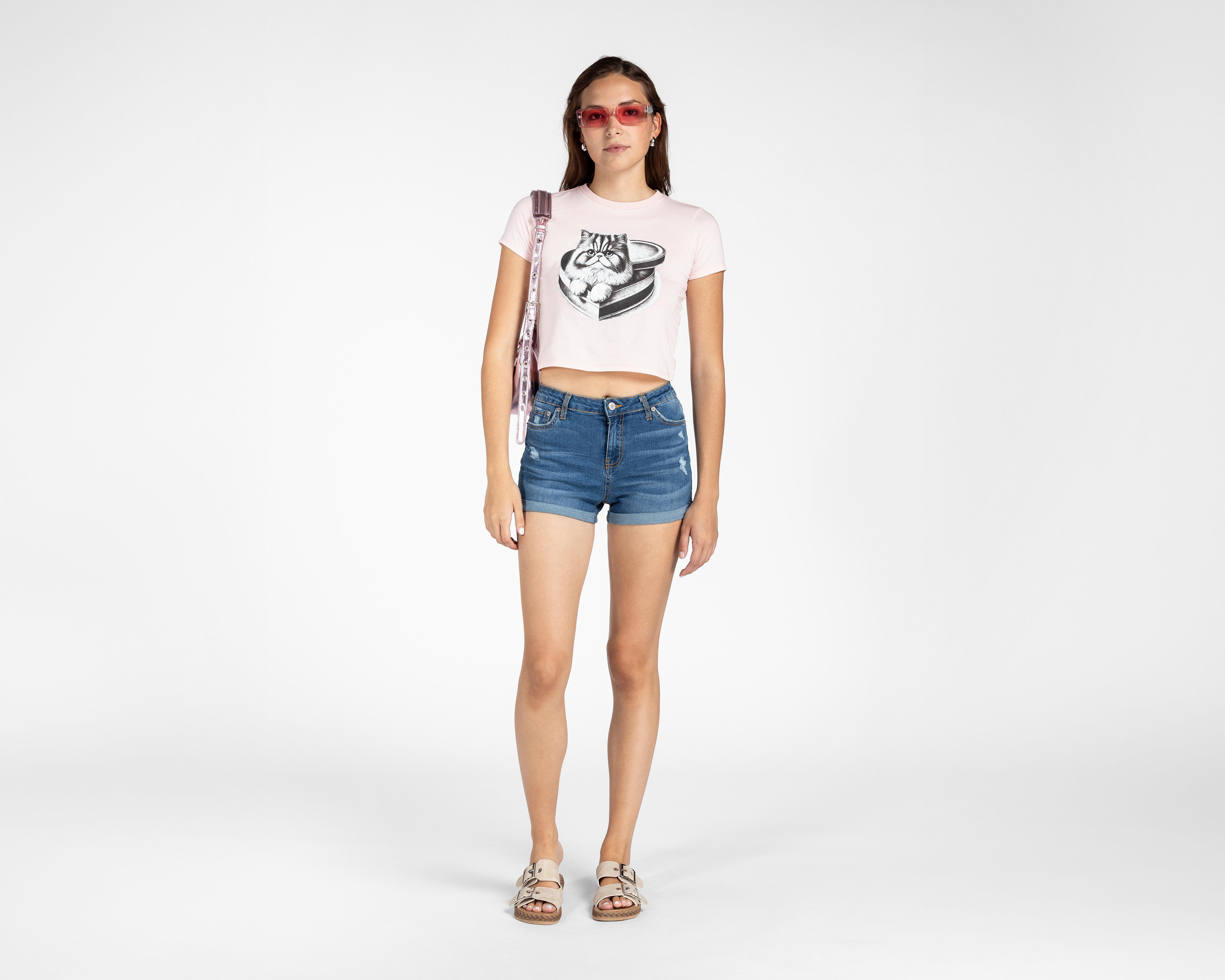 Foto 2 | Short 18 Forever de Mezclilla para Mujer