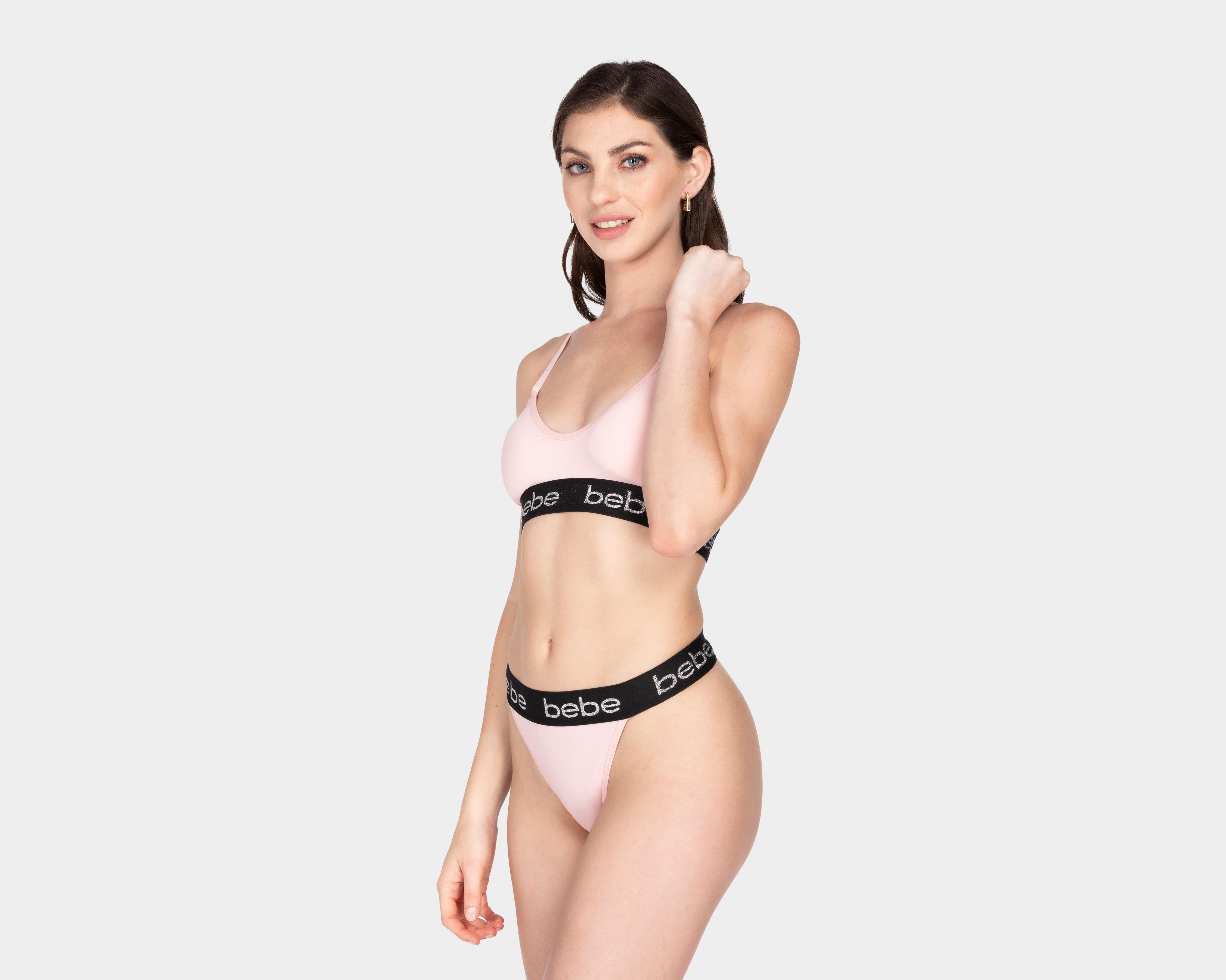 Foto 2 pulgar | Coordinado de Microfibra Bebe con Copa Preformada para Mujer 2 Pack