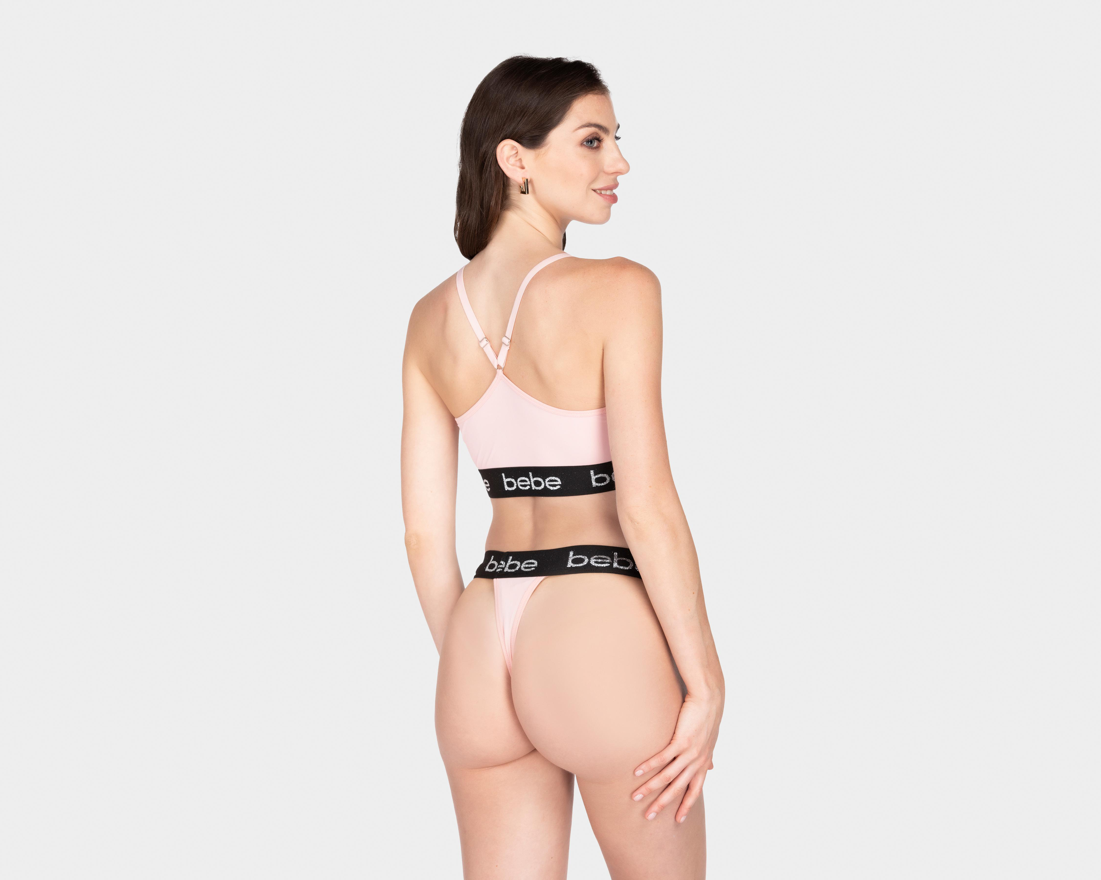 Foto 3 pulgar | Coordinado de Microfibra Bebe con Copa Preformada para Mujer 2 Pack