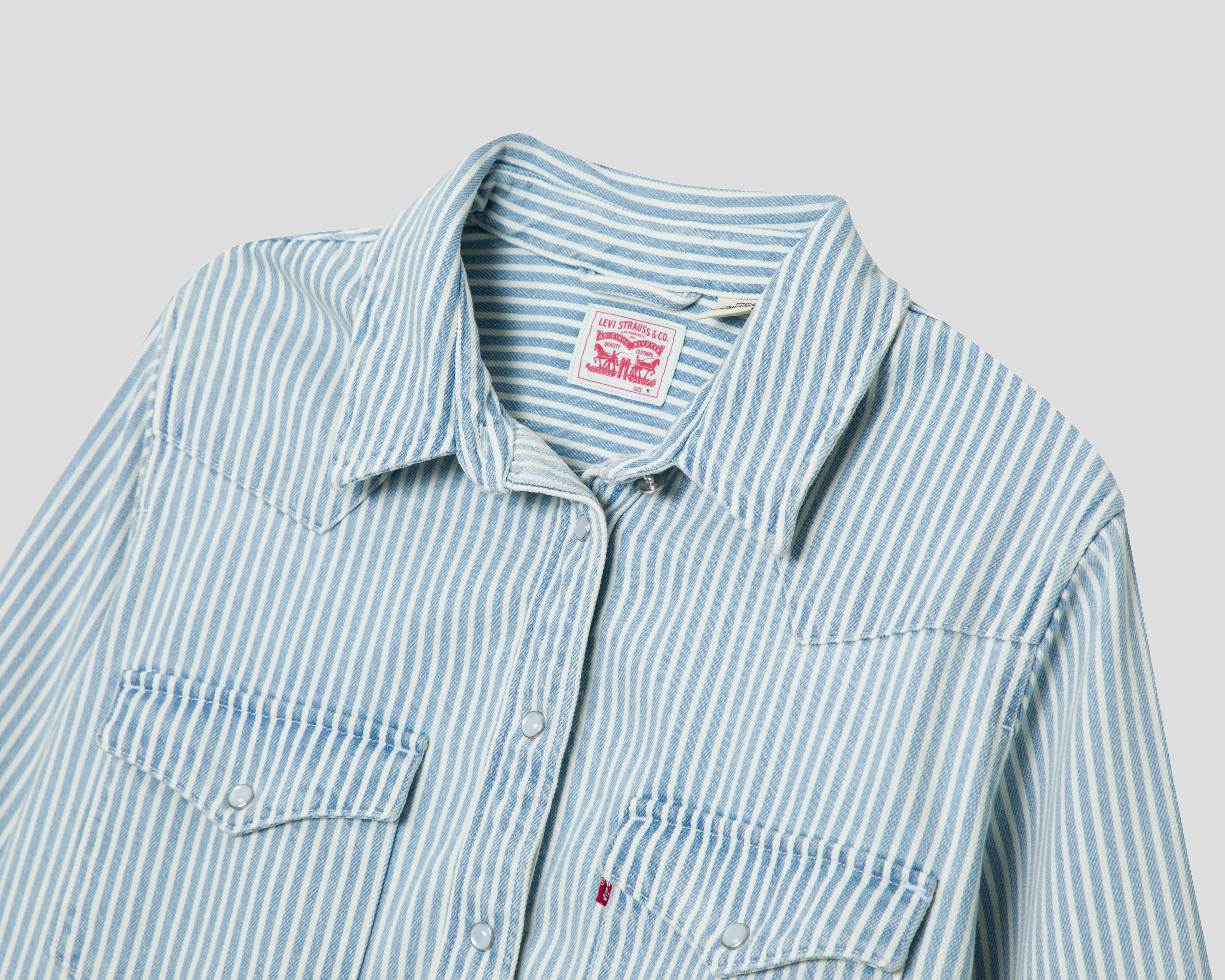 Foto 4 pulgar | Camisa Levi's de Rayas para Mujer