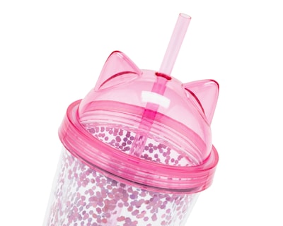 Foto 2 | Vaso con Popote de Plástico 18 Forever 600 ml