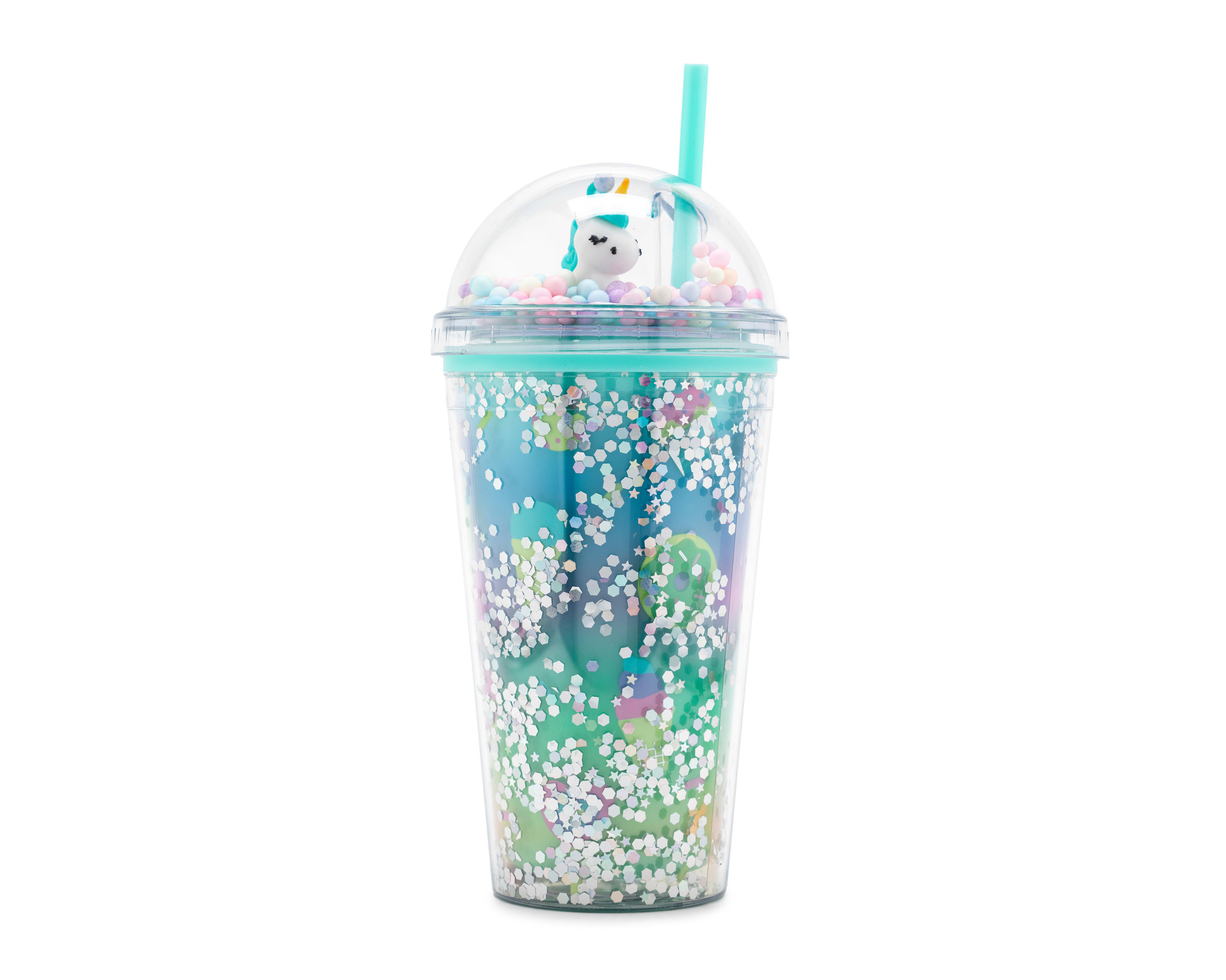 Foto 2 pulgar | Vaso con Popote de Plástico 18 Forever 450 ml