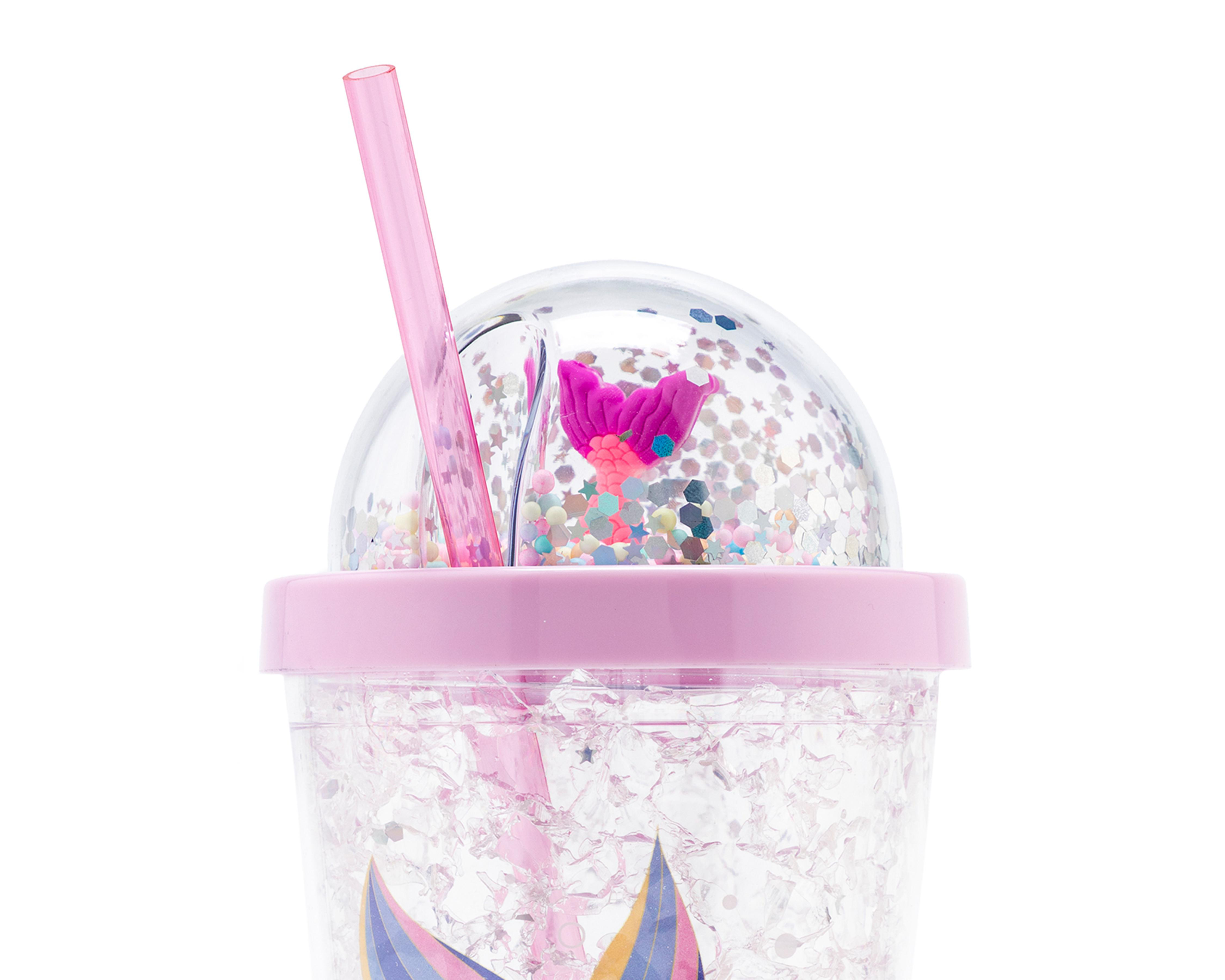 Foto 7 pulgar | Vaso con Popote de Plástico 18 Forever 550 ml
