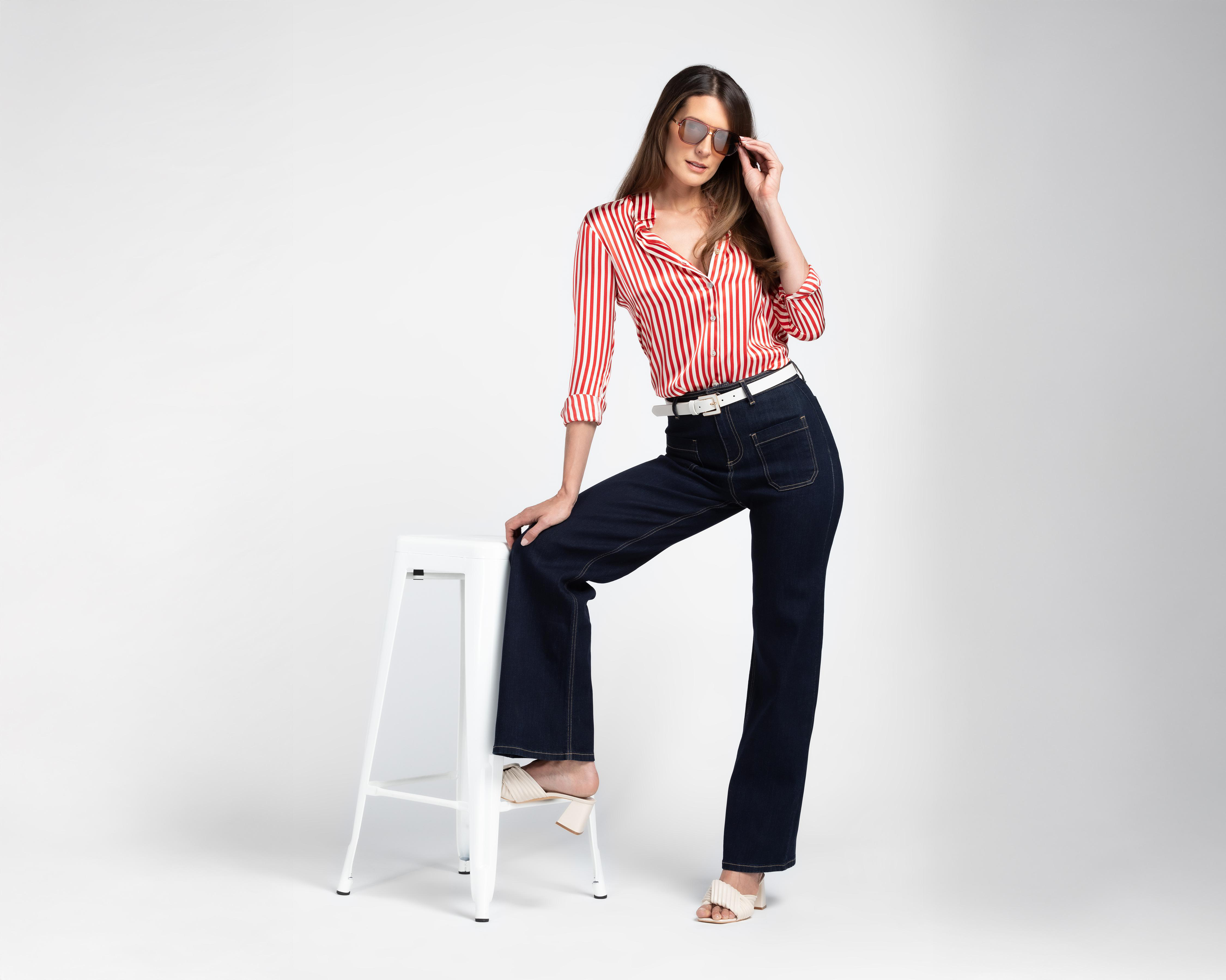 Foto 2 | Jeans Wide Leg Sahara para Mujer