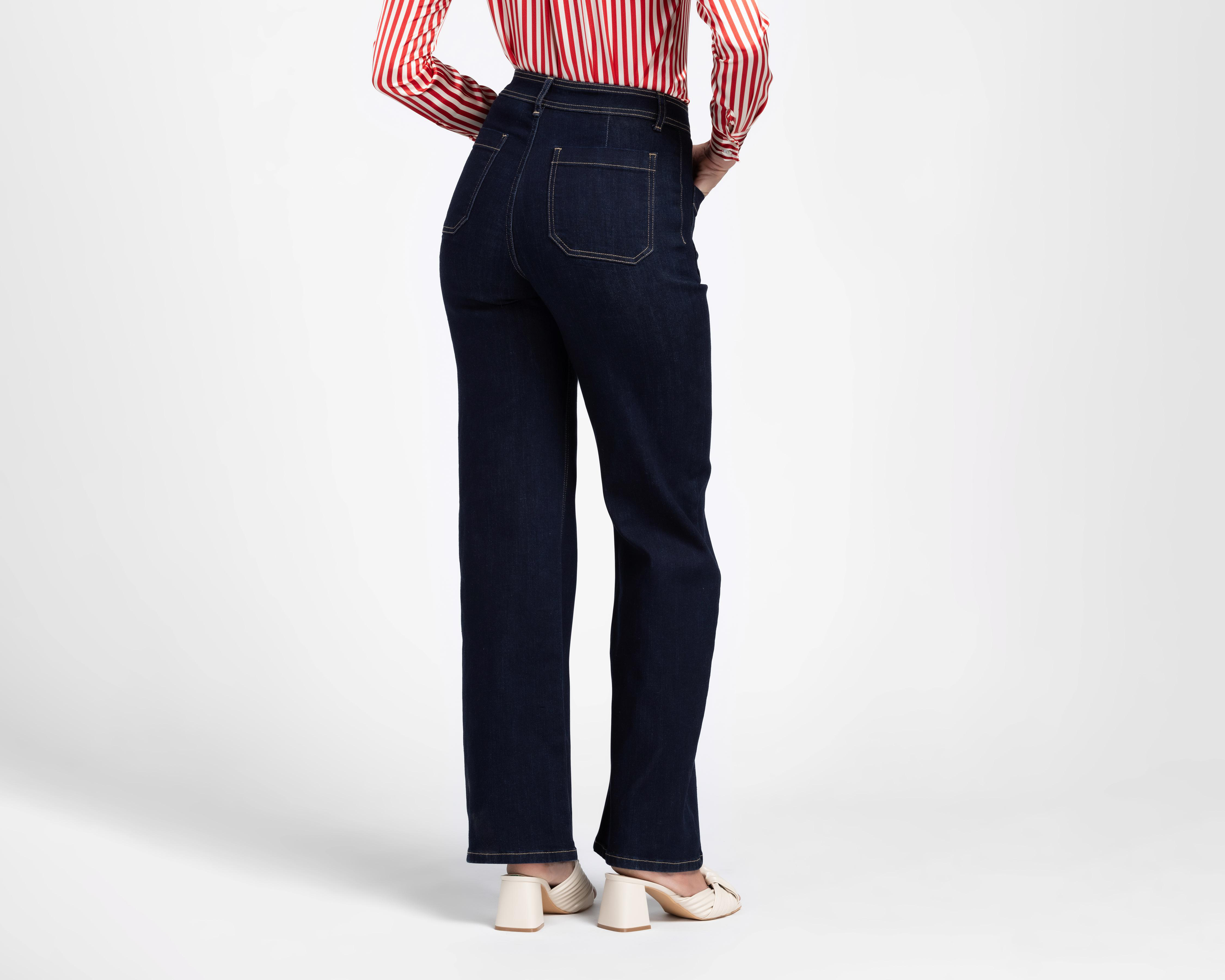 Foto 4 pulgar | Jeans Wide Leg Sahara para Mujer