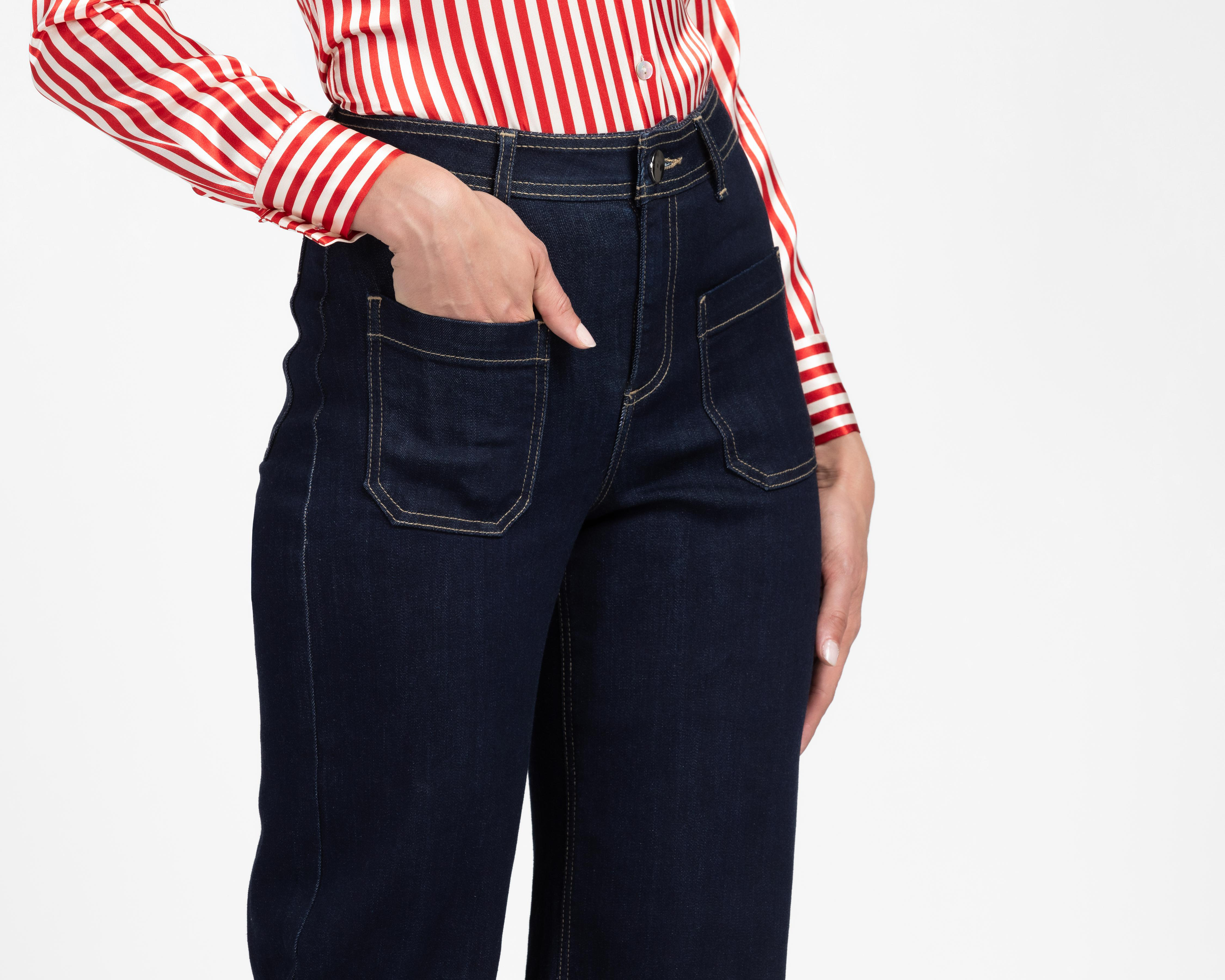 Foto 5 pulgar | Jeans Wide Leg Sahara para Mujer