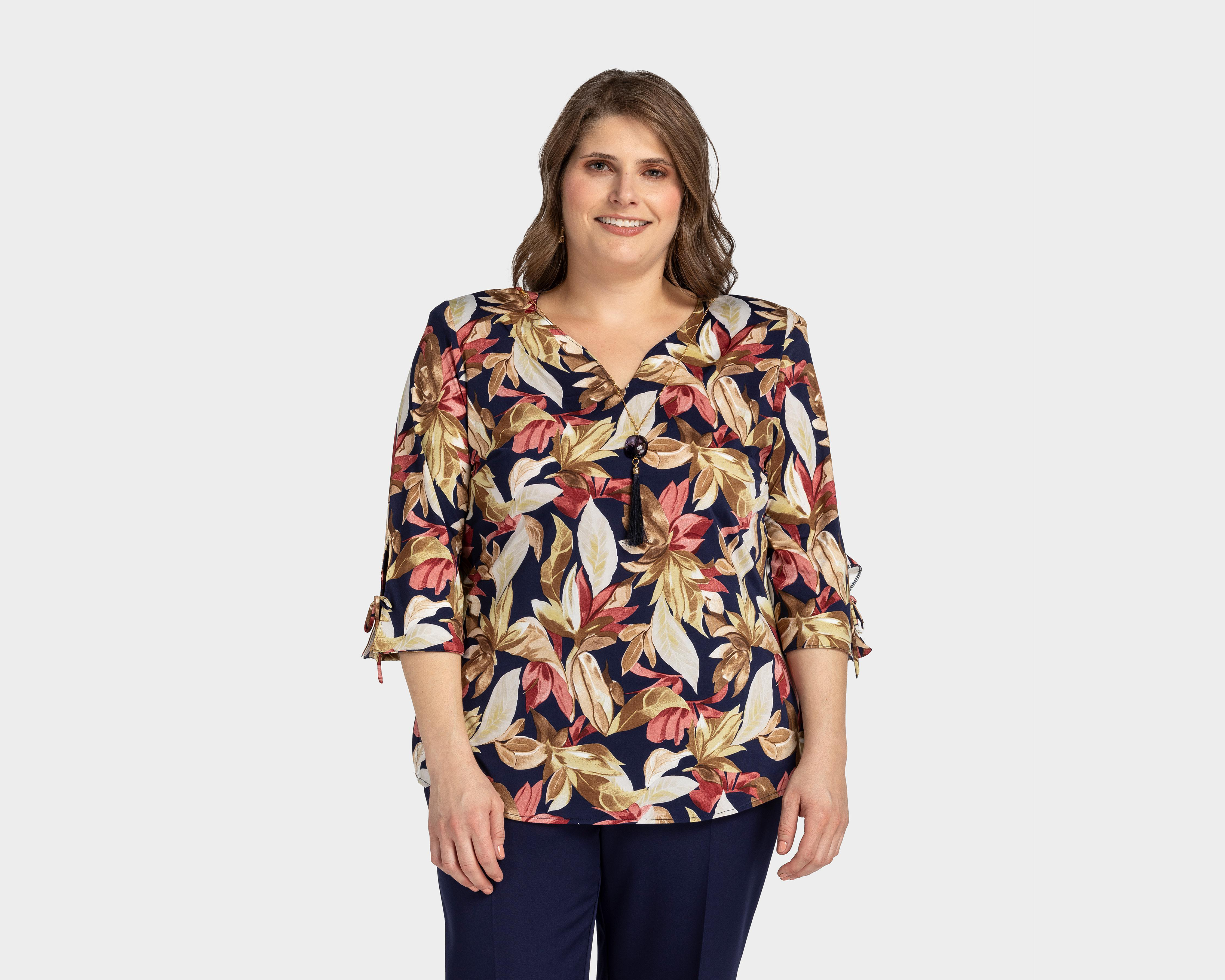Foto 2 pulgar | Blusa Paloma Cuello V para Mujer