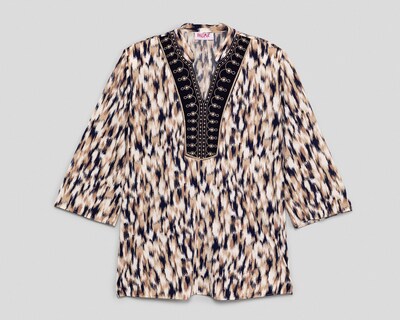 Foto 1 | Blusa Paloma Carmín Estampada para Mujer