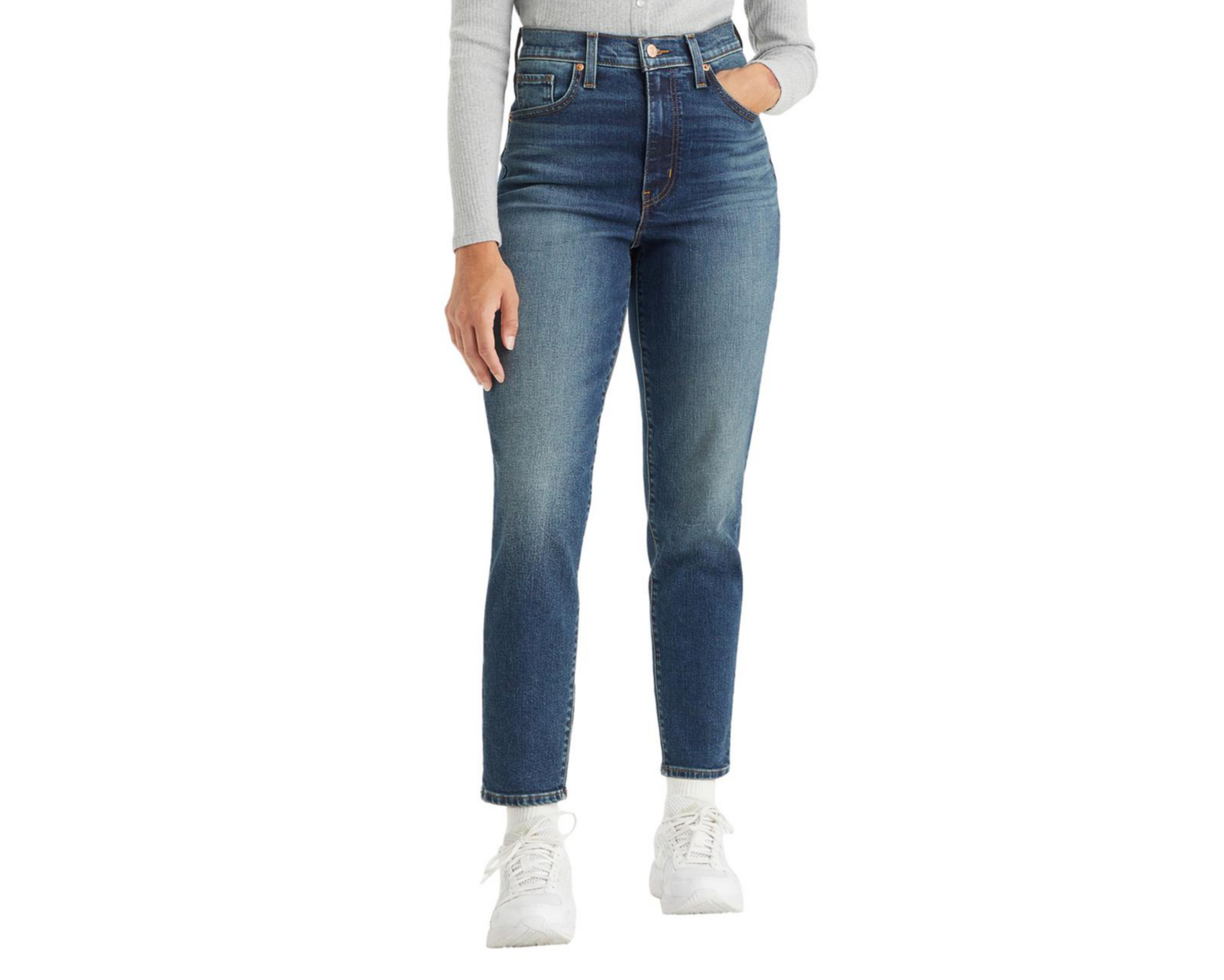 Foto 2 pulgar | Jeans Levis High Waisted Mom para Mujer