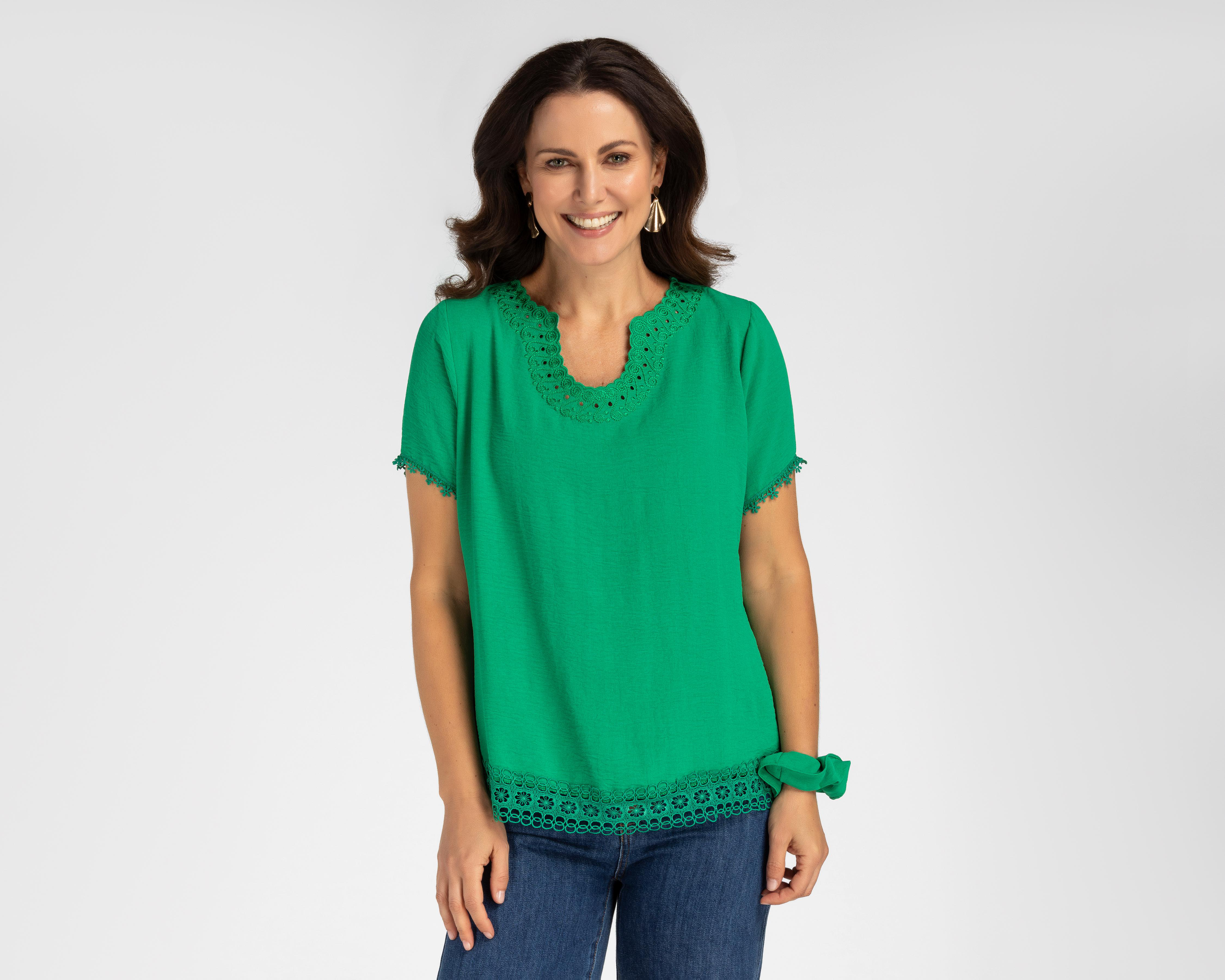 Blusa Lady Sun Manga Corta para Mujer