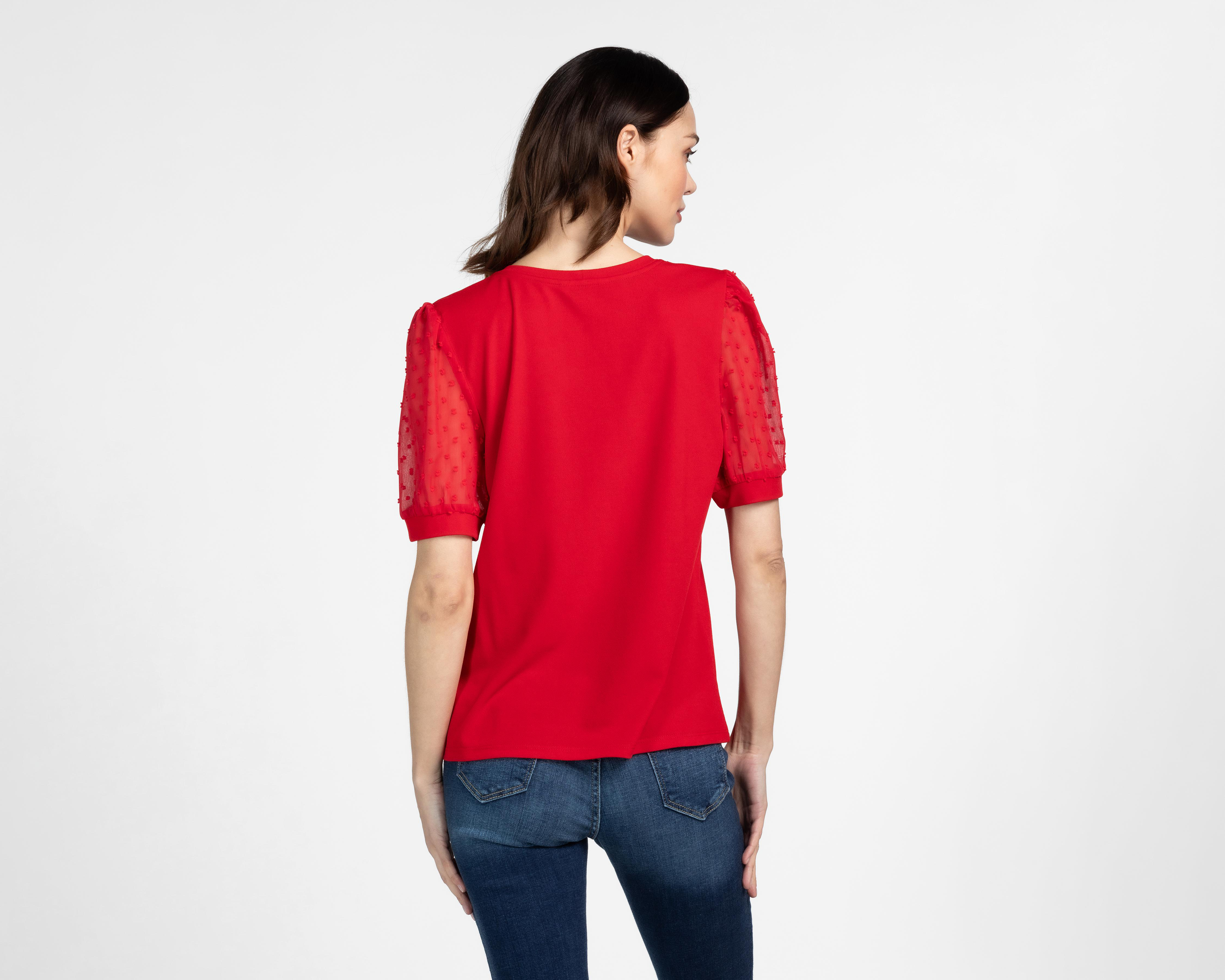 Foto 4 pulgar | Blusa Sahara Manga Corta para Mujer