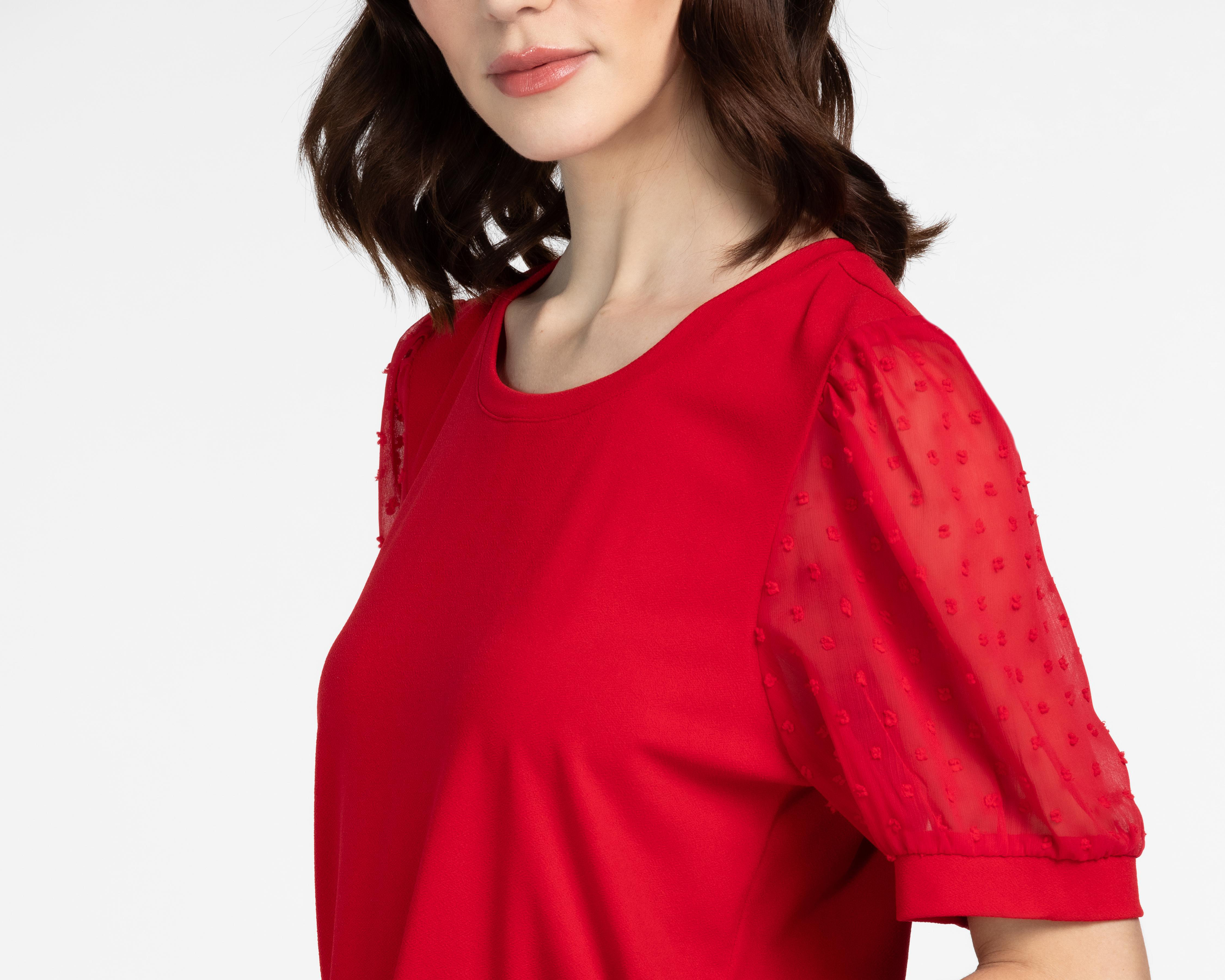 Foto 5 pulgar | Blusa Sahara Manga Corta para Mujer