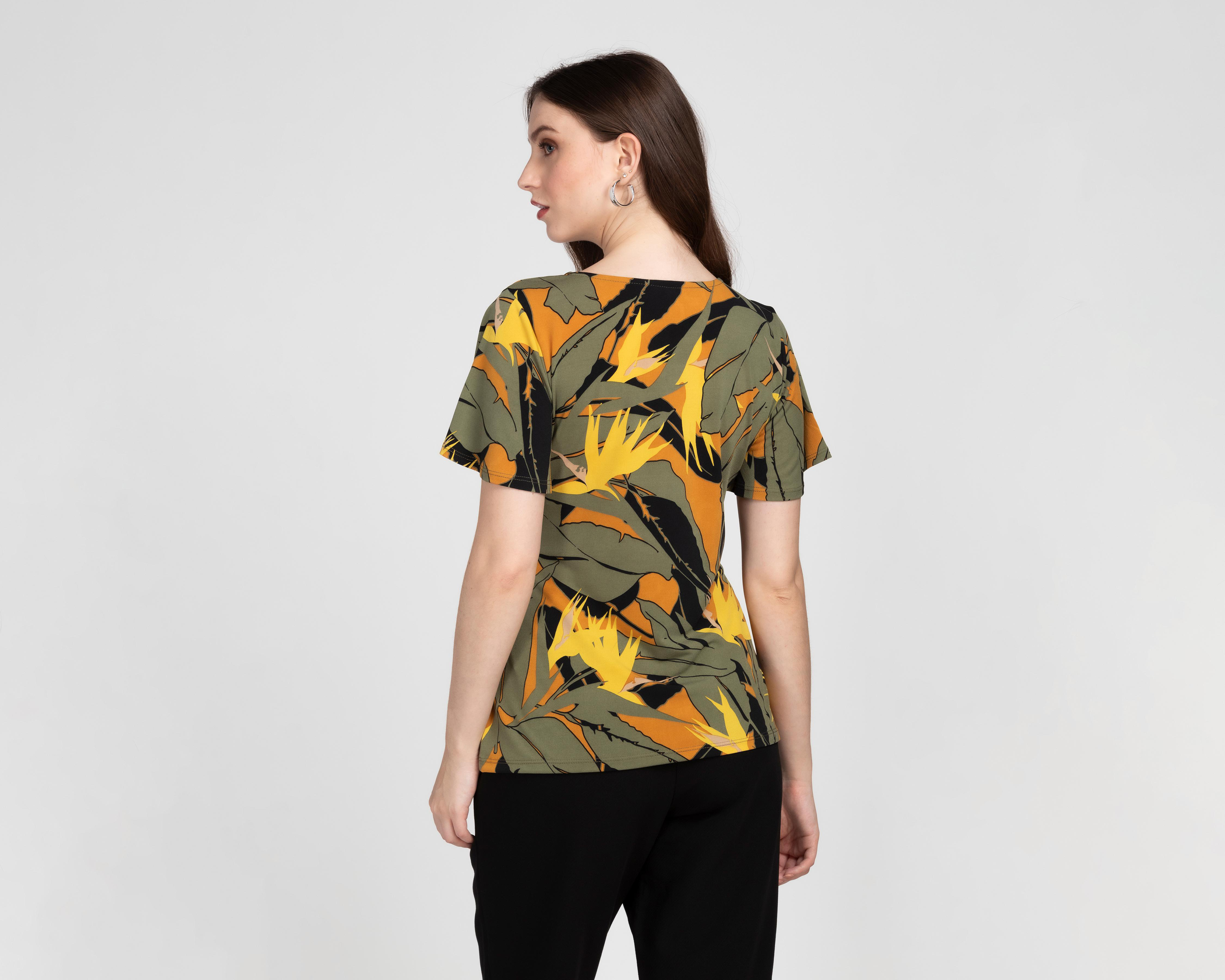 Foto 4 pulgar | Blusa Sahara Manga Corta para Mujer