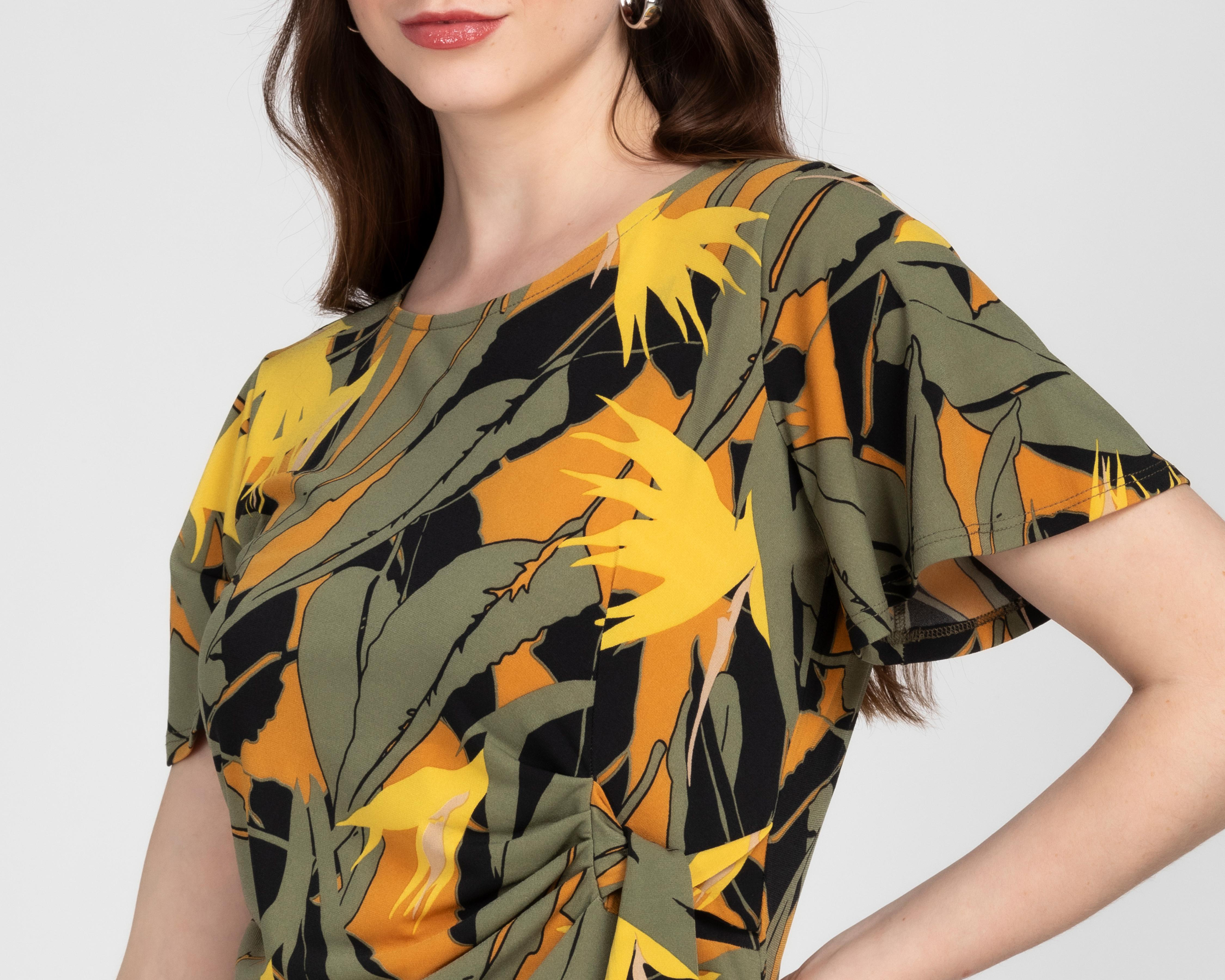 Foto 5 pulgar | Blusa Sahara Manga Corta para Mujer
