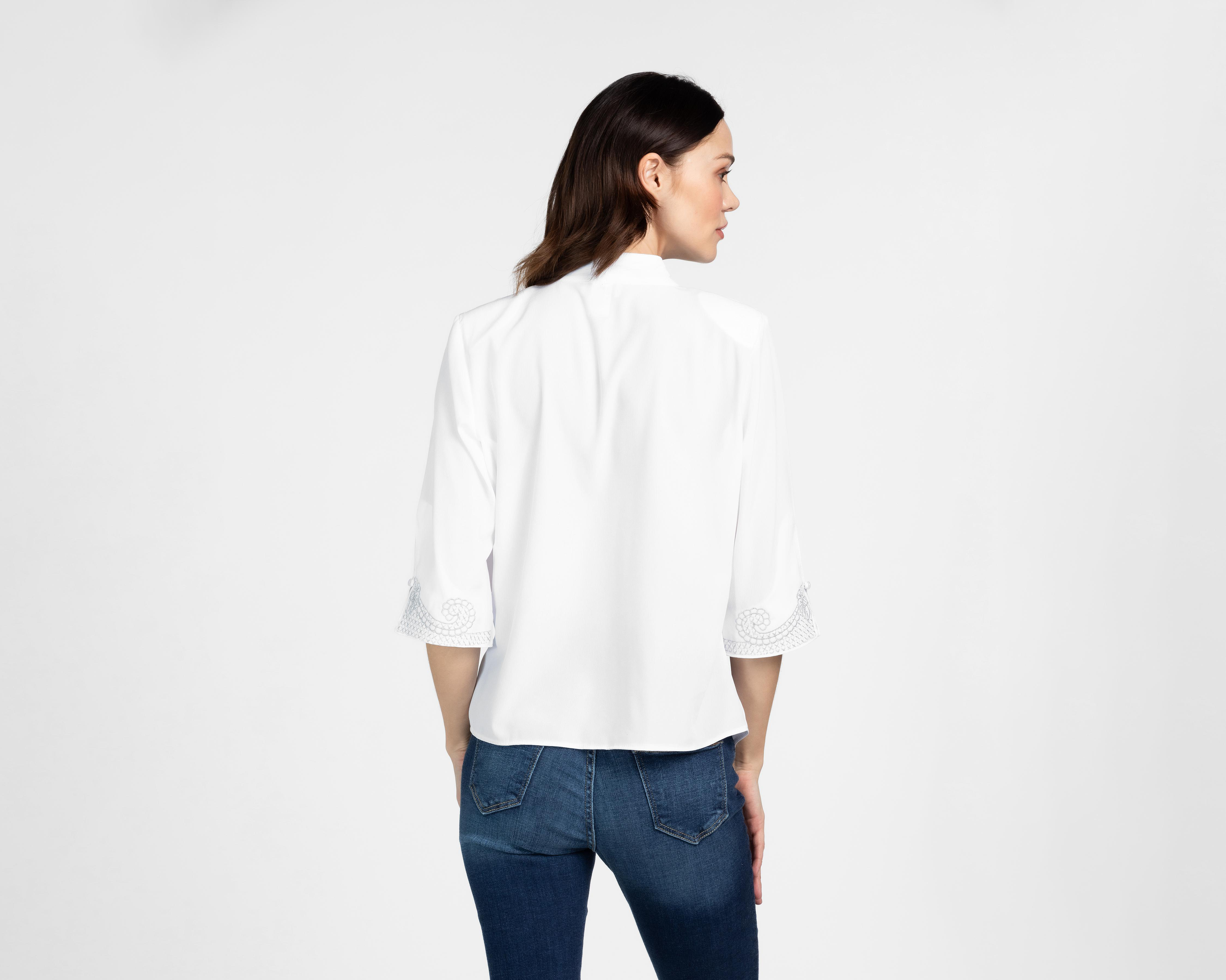 Foto 4 pulgar | Blusa Paloma Cuello Mao para Mujer