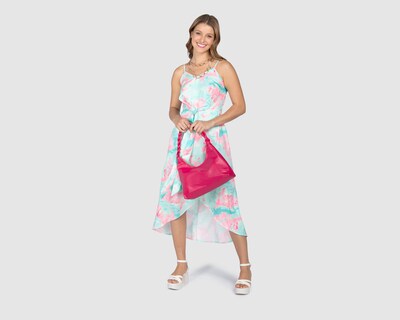 Foto 2 | Vestido Sahara Casual de Tirantes Estampado Tie-Dye
