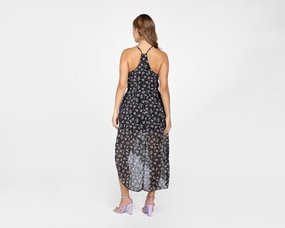 Foto 3 | Vestido Sahara Casual Cuello Halter con Estampado Floral