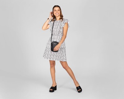 Foto 2 | Vestido Sahara Casual Blanco con Estampado Olanes