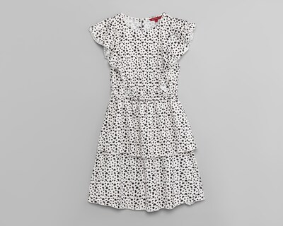 Foto 6 | Vestido Sahara Casual Blanco con Estampado Olanes