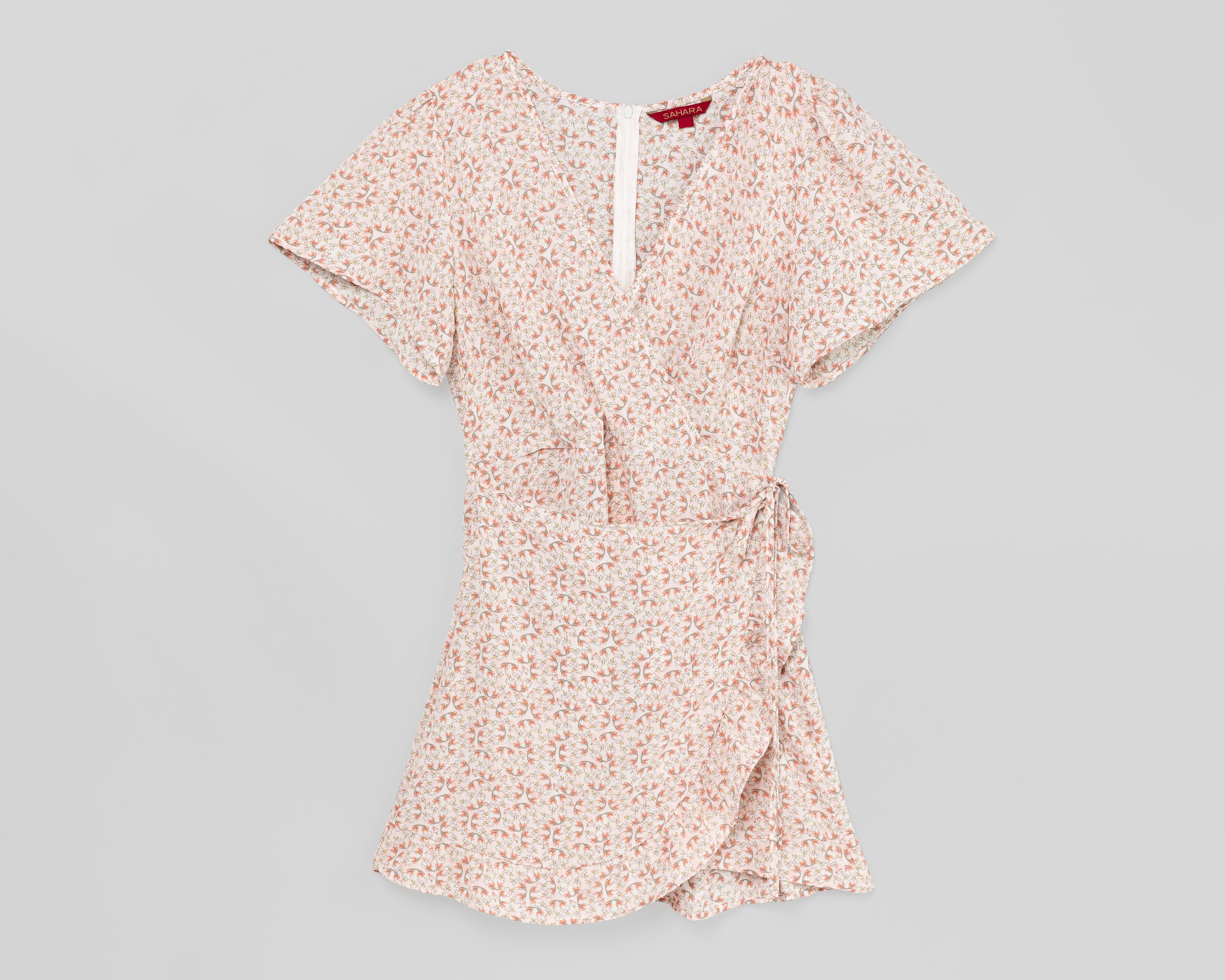 Foto 5 | Vestido Sahara Casual Escote Cruzado con Estampado Floral